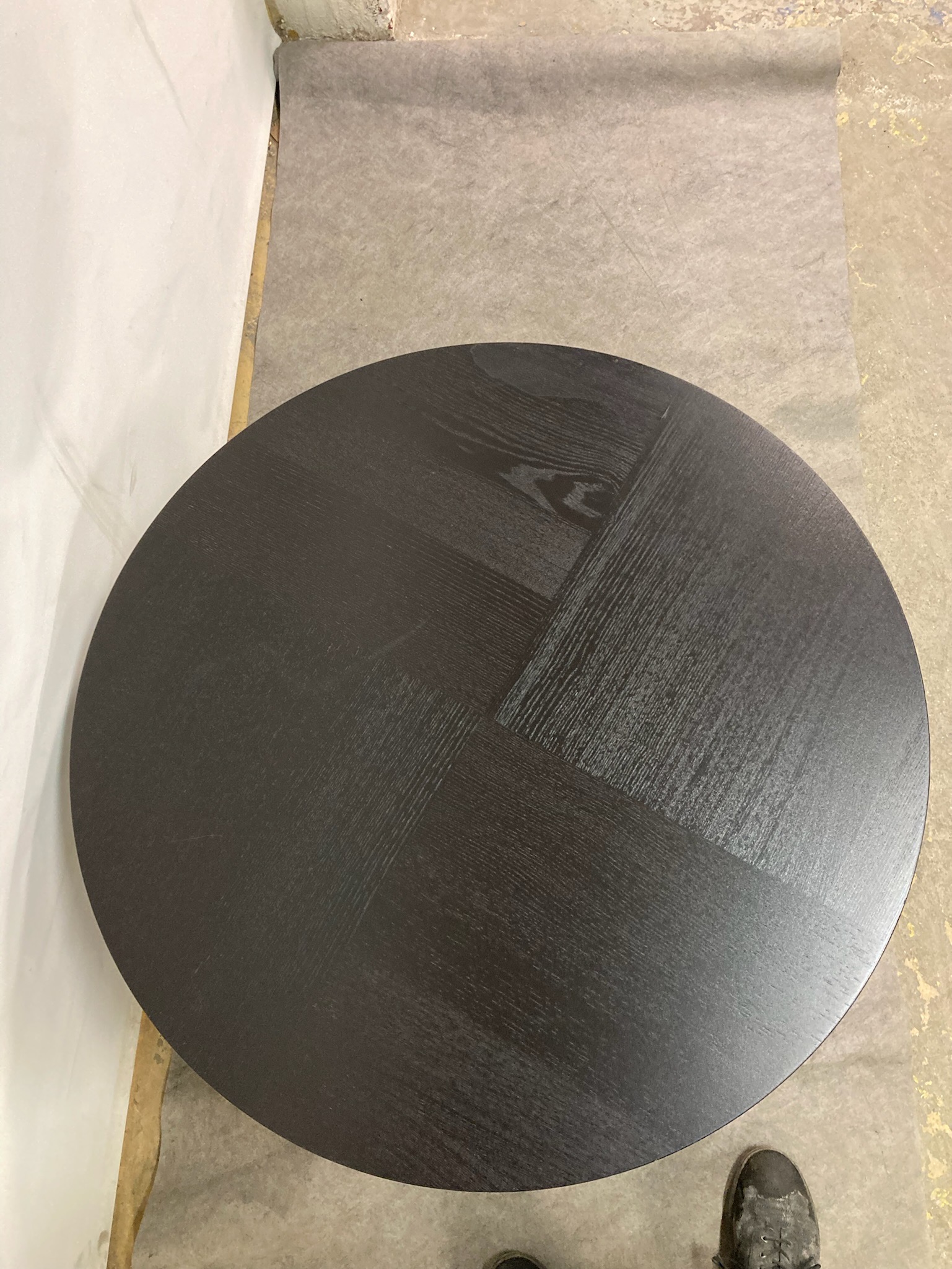 SELT / SOLD Hringborð frá IKEA - Svart B90sm. 4