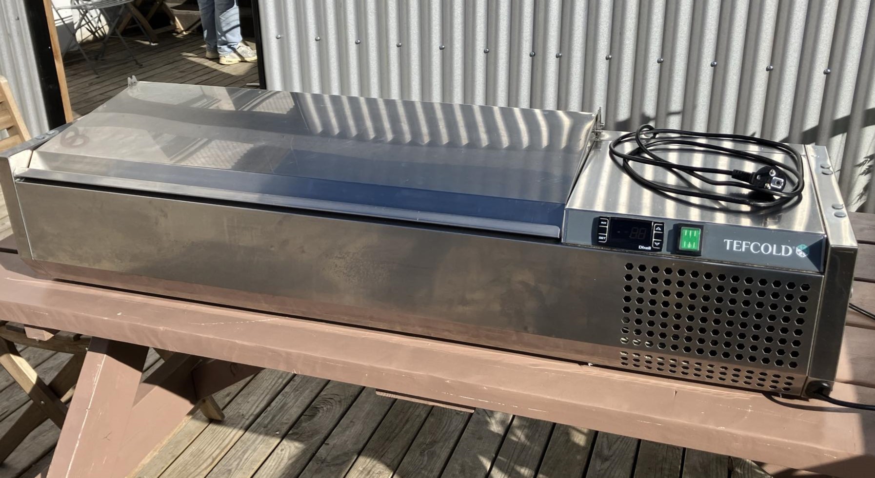 SELT / SOLD - Tefcold kælirenna frá Kælitækni, B120 x D35 x H25 sm.