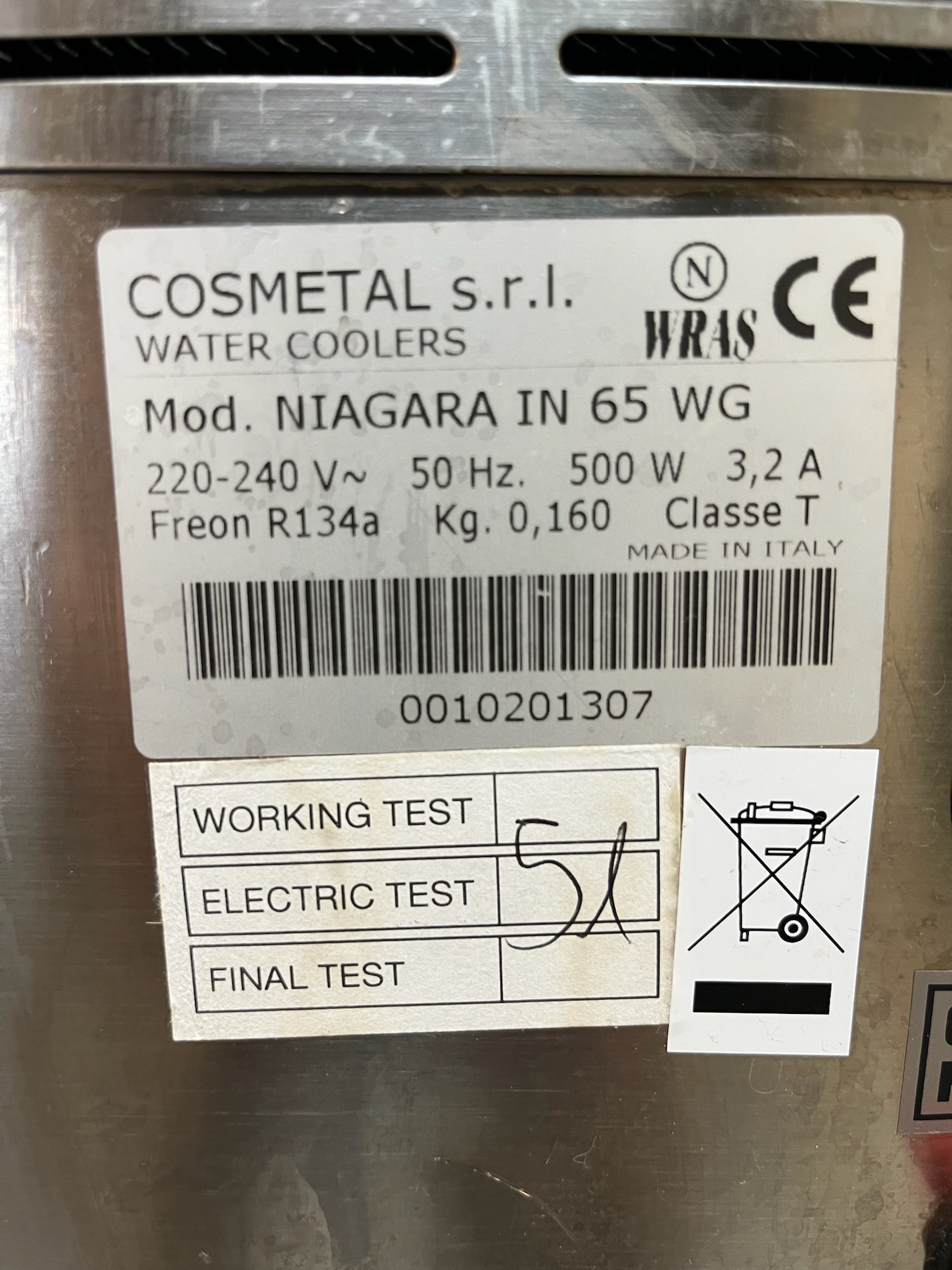 Cosmetal Niagara IN 65 WG vatnskælivél (2 stk.) 6