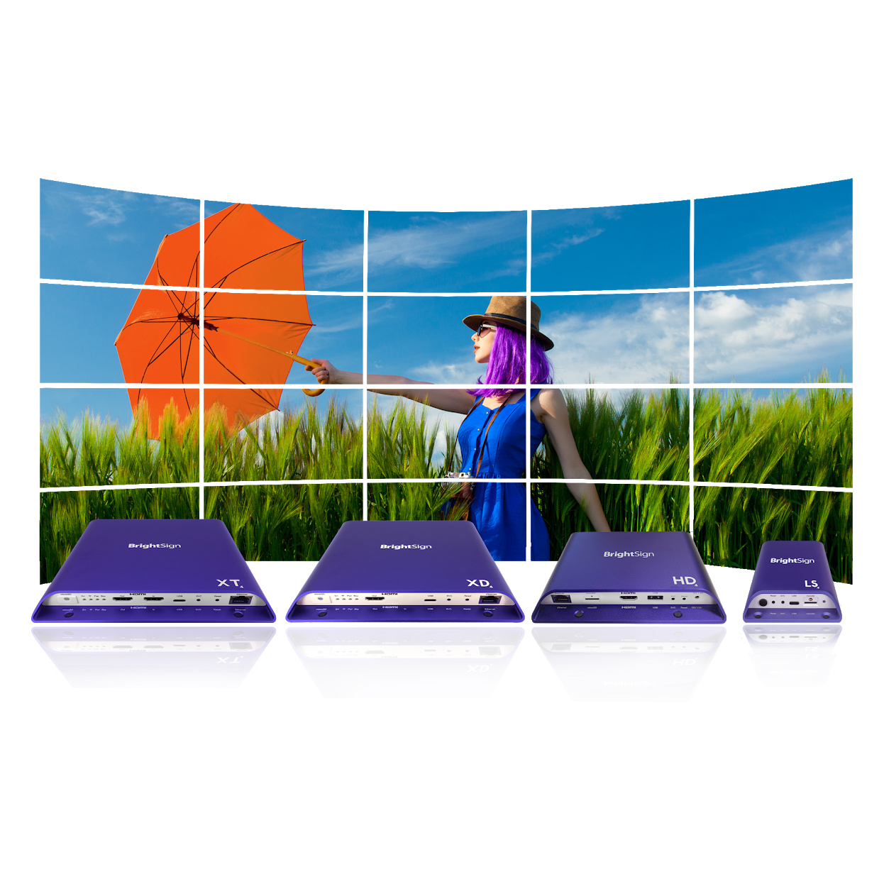 SELT / SOLD Samsung upplýsingaskjár, 43'' 4K, 24/7 veggfestin, BrightSign XD234 9