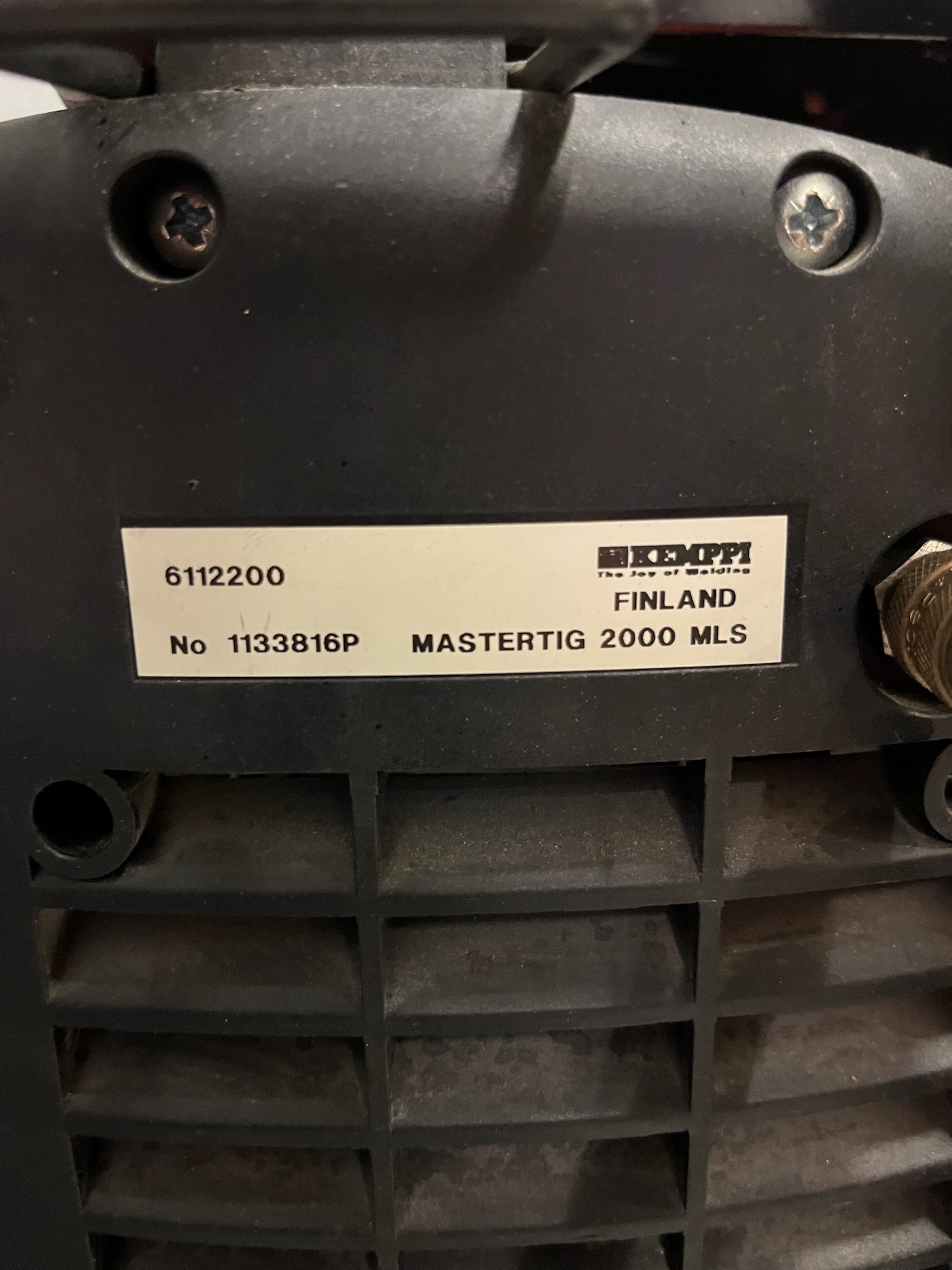 SELT / SOLD - Kemppi rafsuðuvél á vagni, MasterTig MLS 2000 8