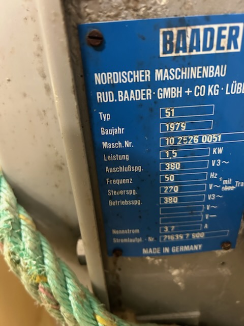 SELT / SOLD Roðrífa – roðflettivél - Baader 51 7