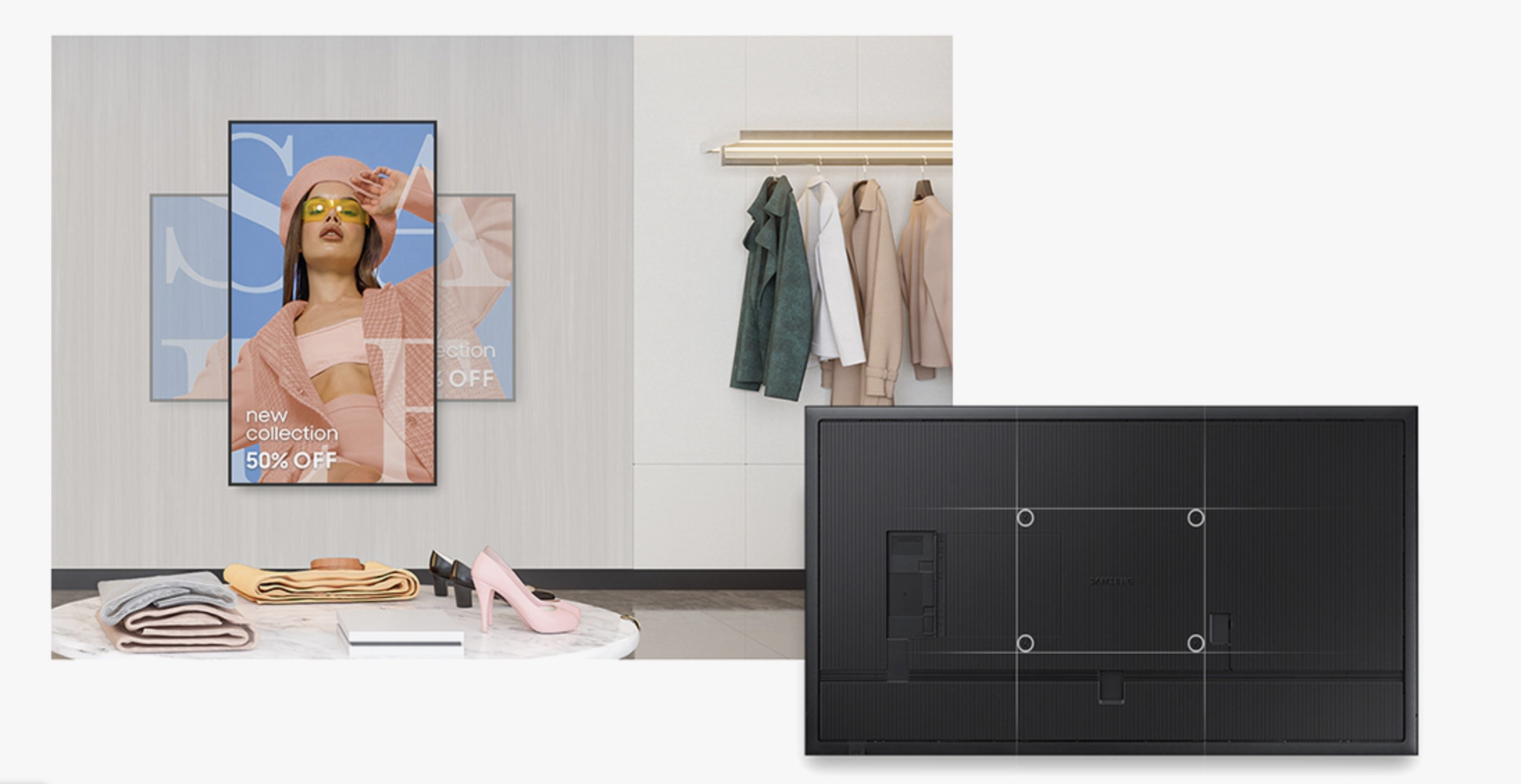SELT / SOLD Samsung 43" LH43QMC Upplýsingaskjár 24/7 UHD (2024) 12