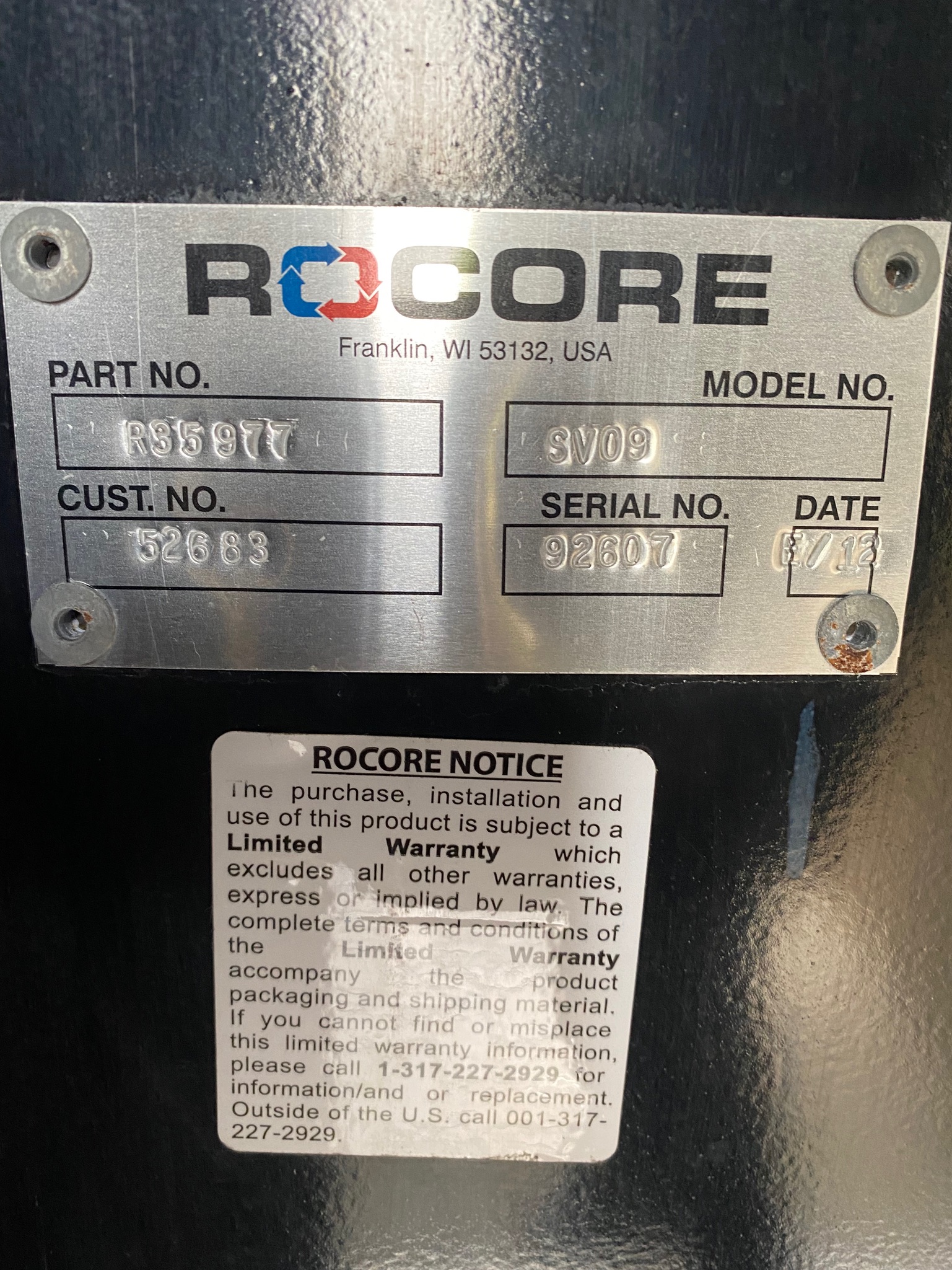 SELT / SOLD Rocore SV09 loftræsing 6