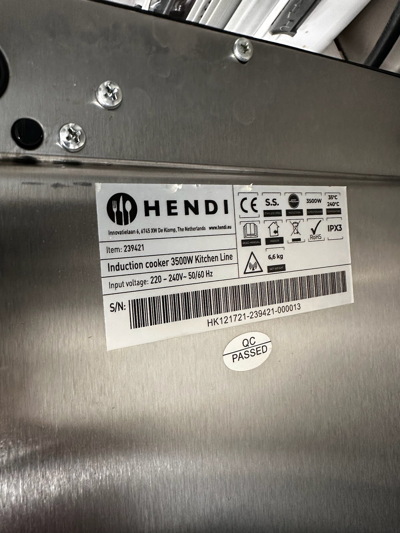 SELT / SOLD Hendi spanhella 7