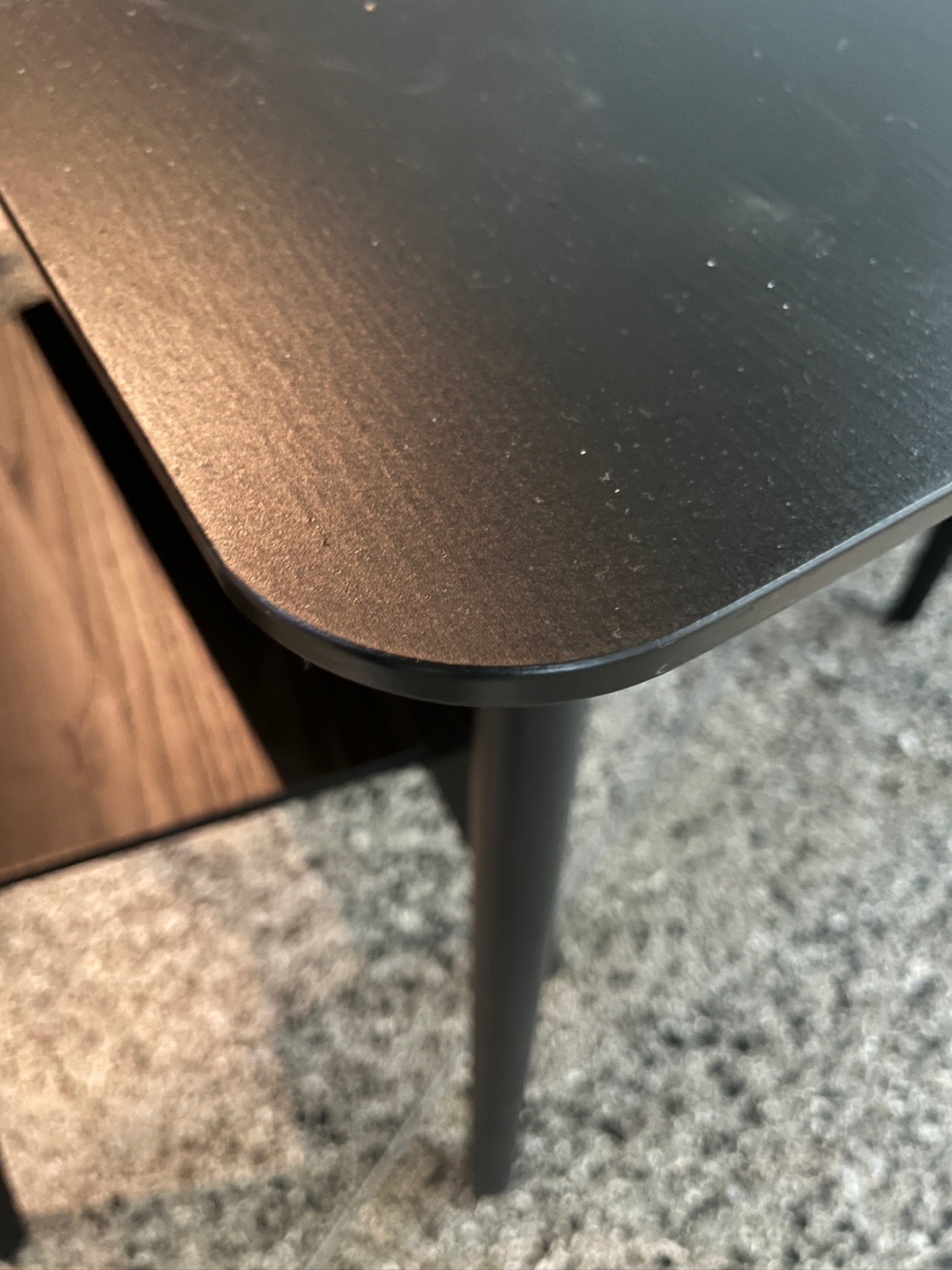 SELT / SOLD IKEA Lisabo eldhúsborð og -stólar, B140 x D78 sm. 4