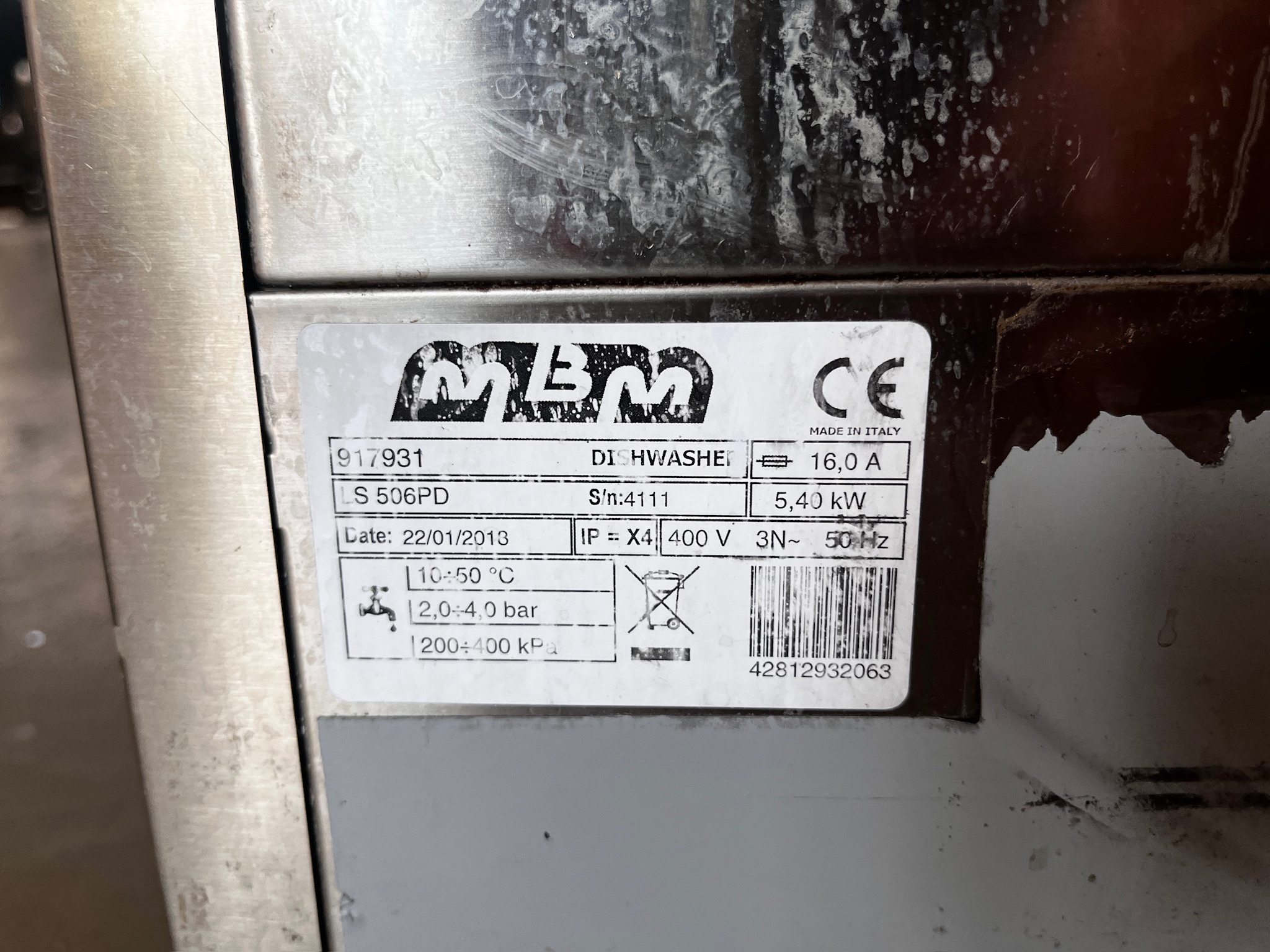 SELT / SOLD MBM undirborðsvél, H82 x B57 x D60 sm. 8