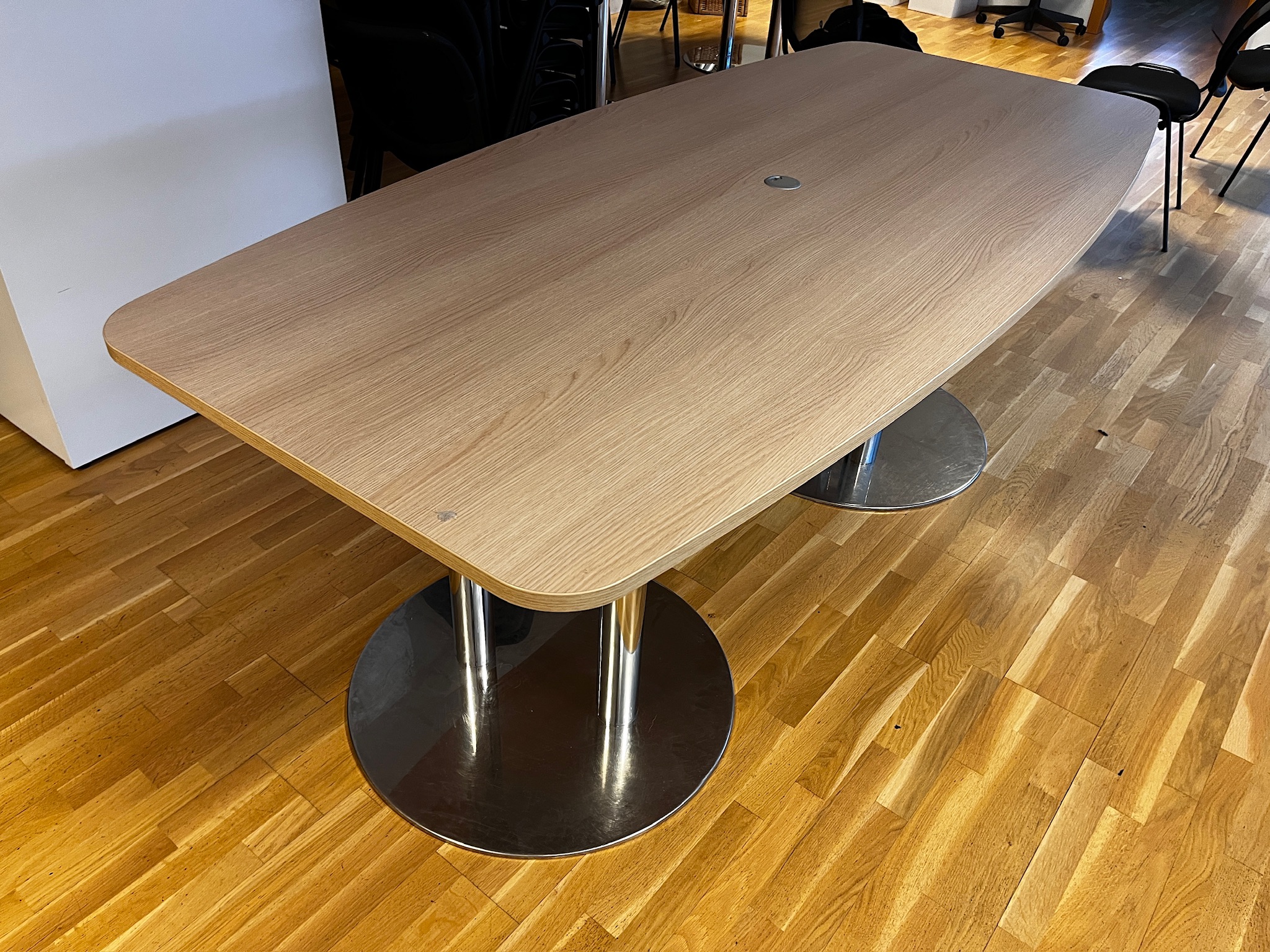 SELT / SOLD Fundarborð, 8 til 10 manna, L220 x B103 sm.