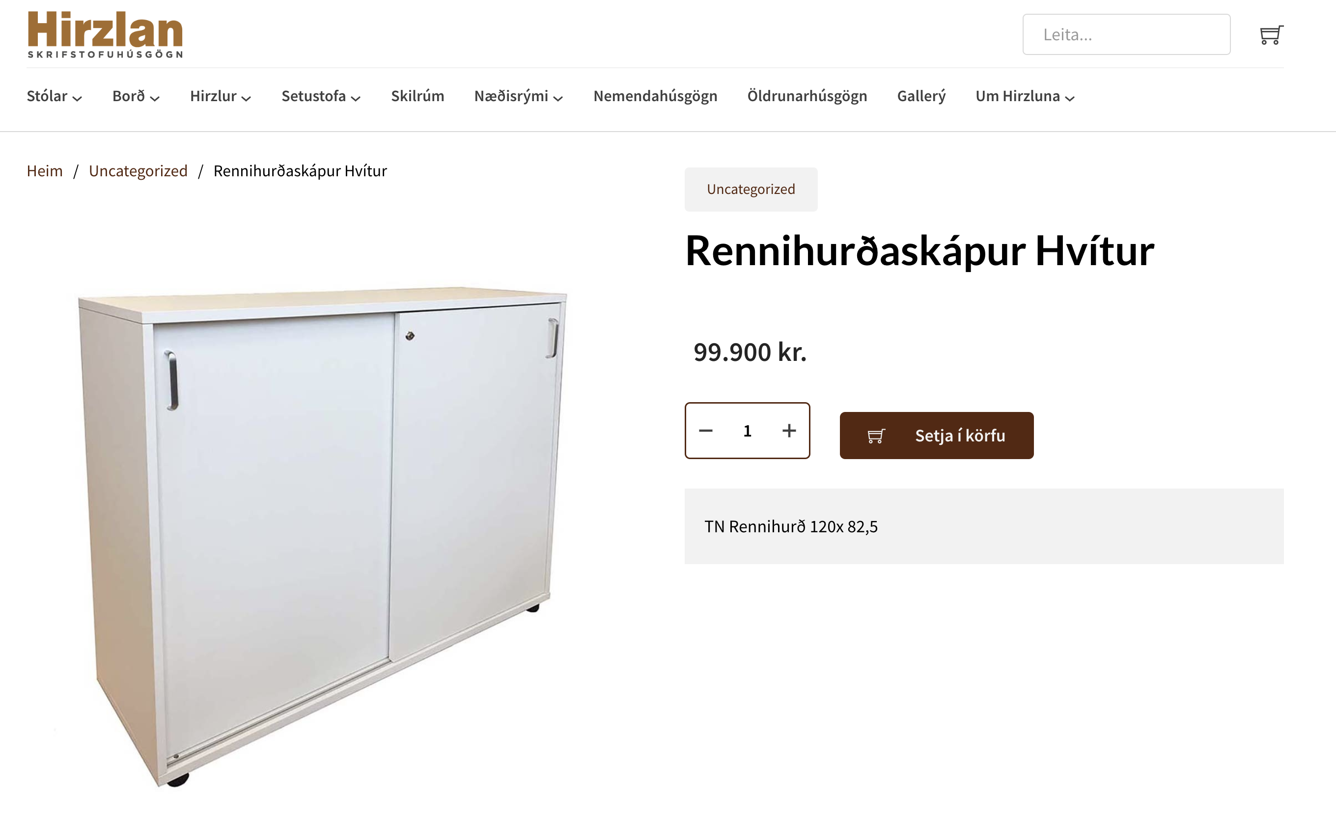 SELT / SOLD Nowystyl rennihurðaskápur frá Hirzlunni - PLAY 6
