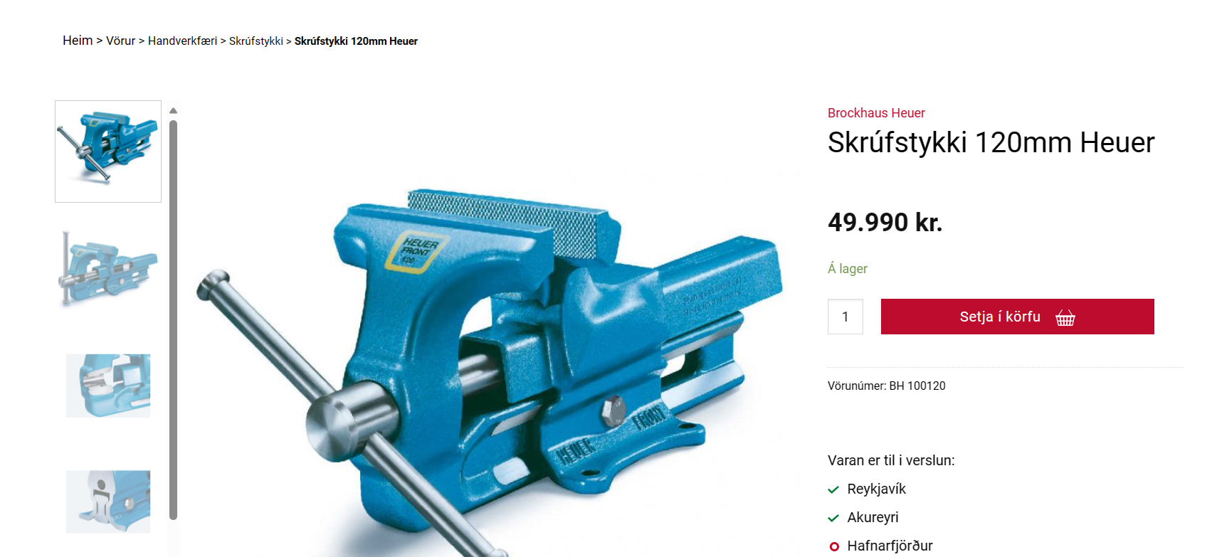 SELT / SOLD - Skrúfstykki 4