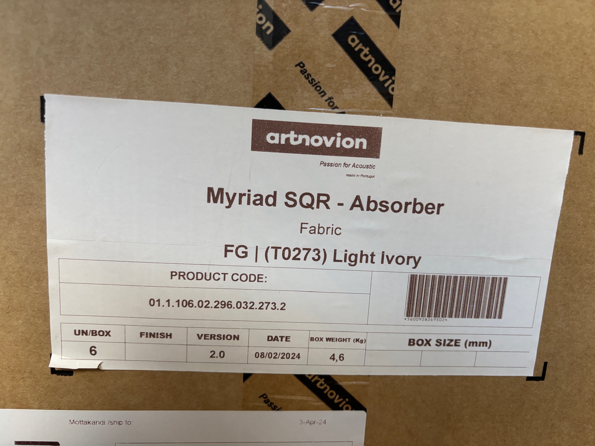 SELT / SOLD Artnovion hljóðvistarplötur frá Exton, ónotað 9