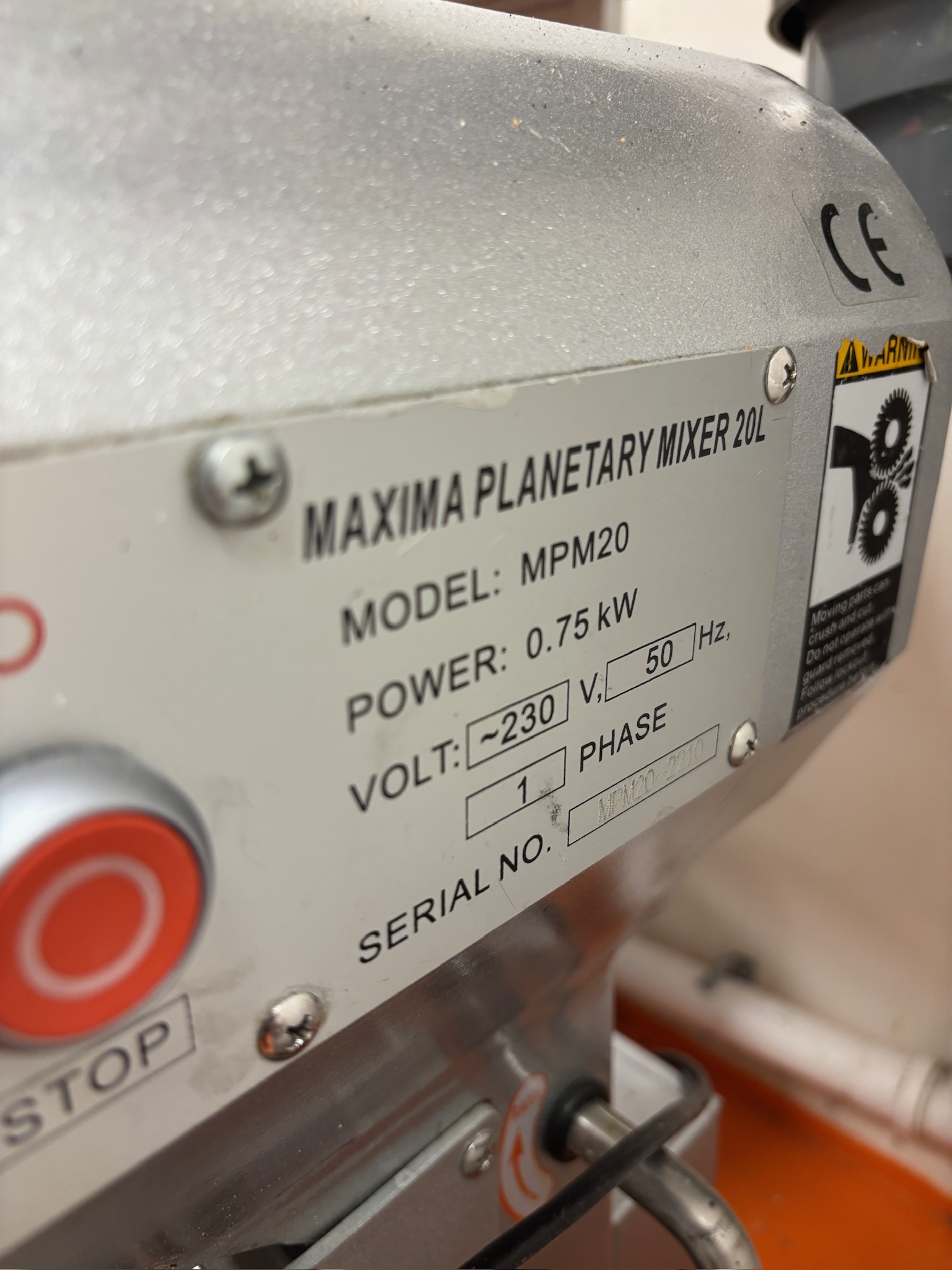 SELT / SOLD Maxima planetary mixer hrærivél 20L 2