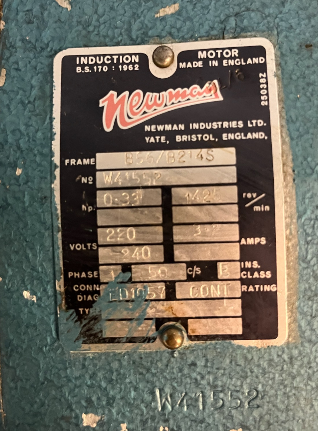 SELT / SOLD - Newman standborvél, H85sm. 6