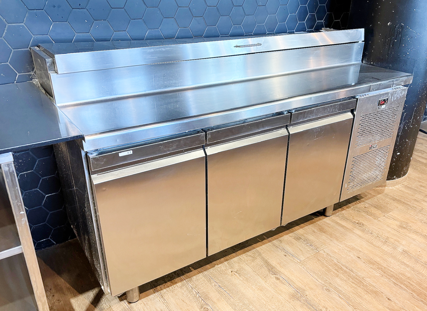 SELT / SOLD Samlokuborð Prep Counter kæliborð frá ilsa L180 x D70 x H85