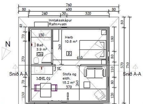 SELT / SOLD - Sumarhús - heilsárshús til flutnings 34 fm. 8