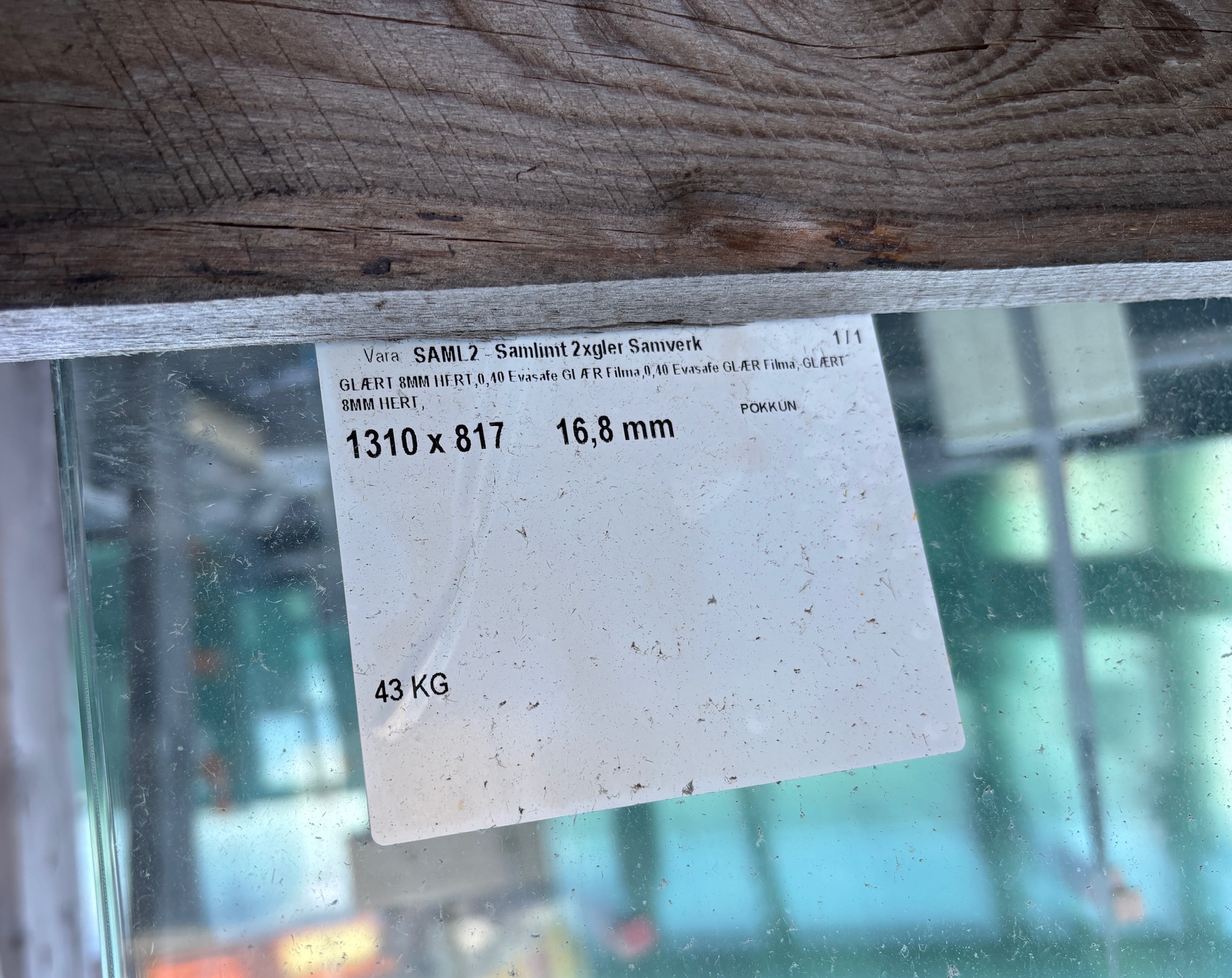 SELT / SOLD Samlímt hert gler, öryggisgler, skjólgler, margar stærðir (60+ stk.) 11