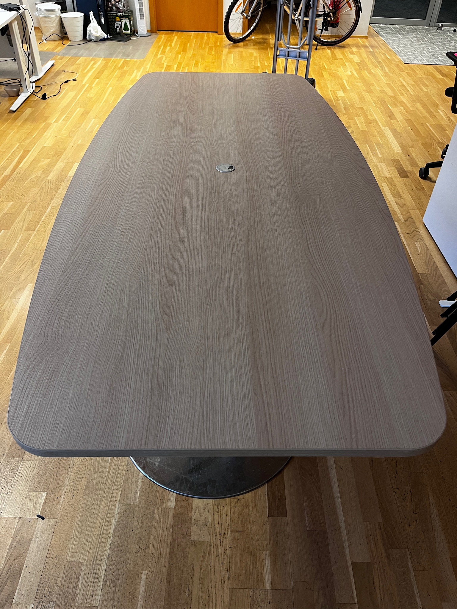 SELT / SOLD Fundarborð, 8 til 10 manna, L220 x B103 sm. 3