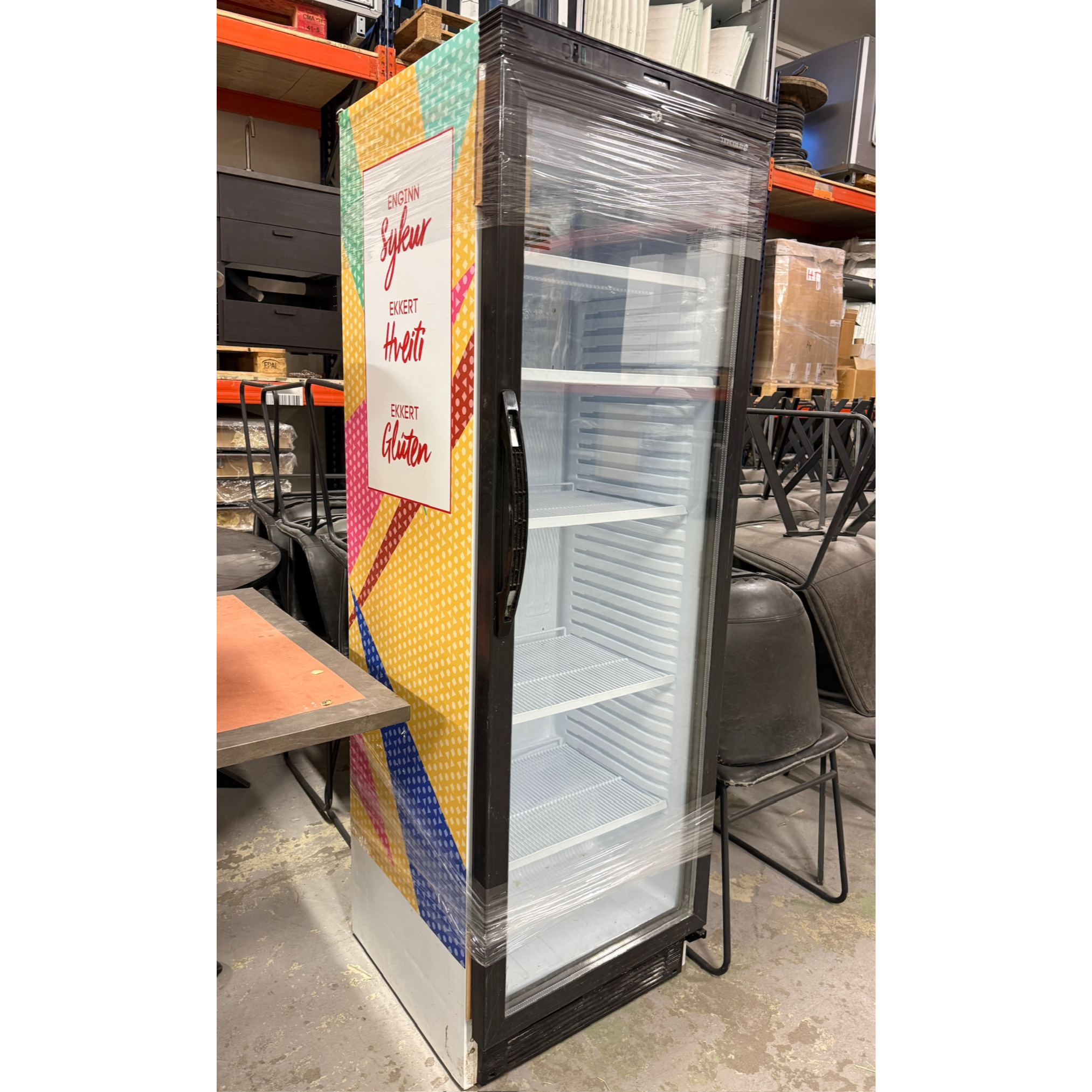 SELT / SOLD Tefcold display kæliskápur með LED lýsingu frá Kælitækni, 345ltr.