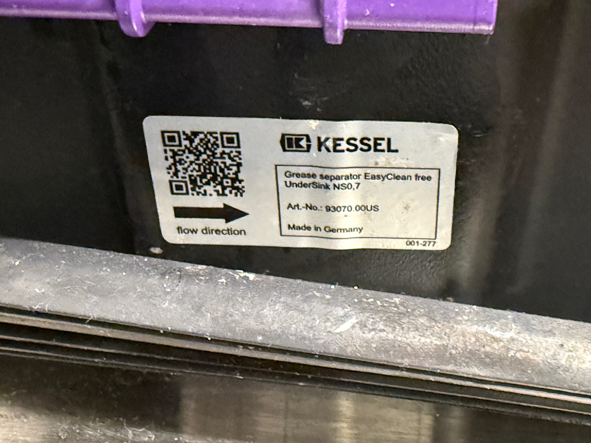 SELT / SOLD Kessel fituskilja frá Tengi 7