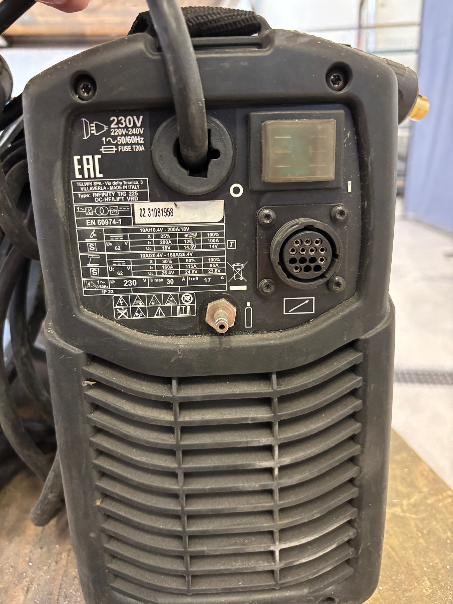 SELT / SOLD Telwin rafsuðuvél, Infinity Tig 225 DC 6