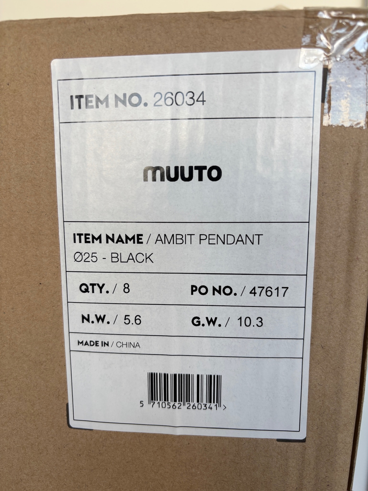 SELT / SOLD Muuto hengilampi frá Epal, Ø25sm. (11 stk.) 9