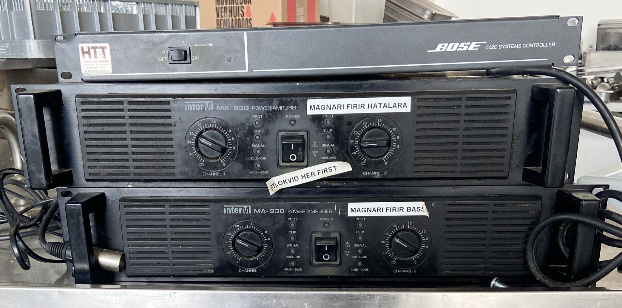 SELT / SOLD BOSE hljómkerfi - 6 hátalarar - 2 bassabox