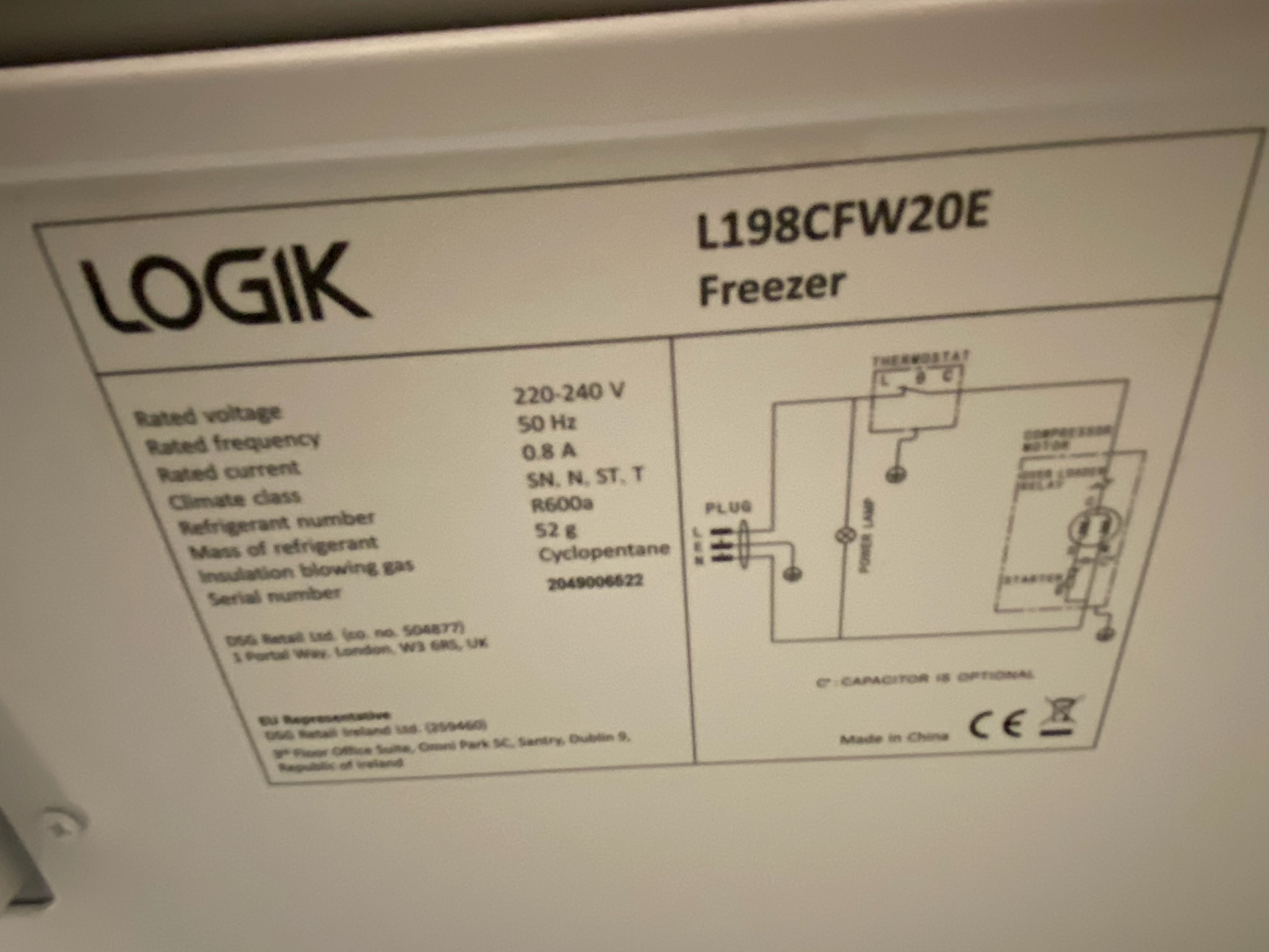 SELT / SOLD Logik frystikista - 198l 6