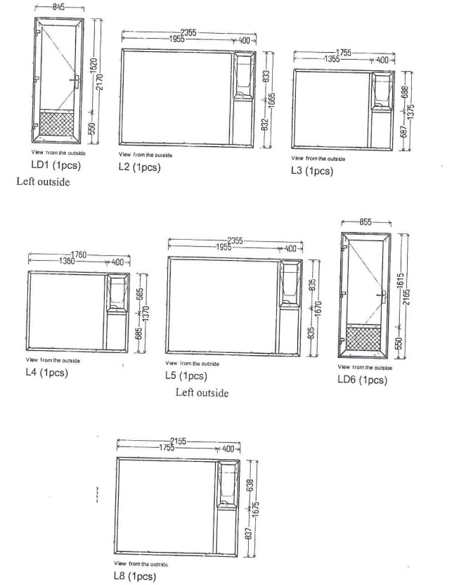 SELT / SOLD - Gluggi 2 - nýr PVC - 176x138 sm með opnanlegt fag - REHAU NORDIC 5