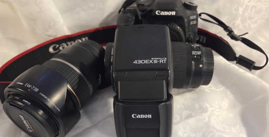 SELT / SOLD Canon EOS 80D ásamt 2x EF linsur, 430ex flash ásamt aukahlutum 2