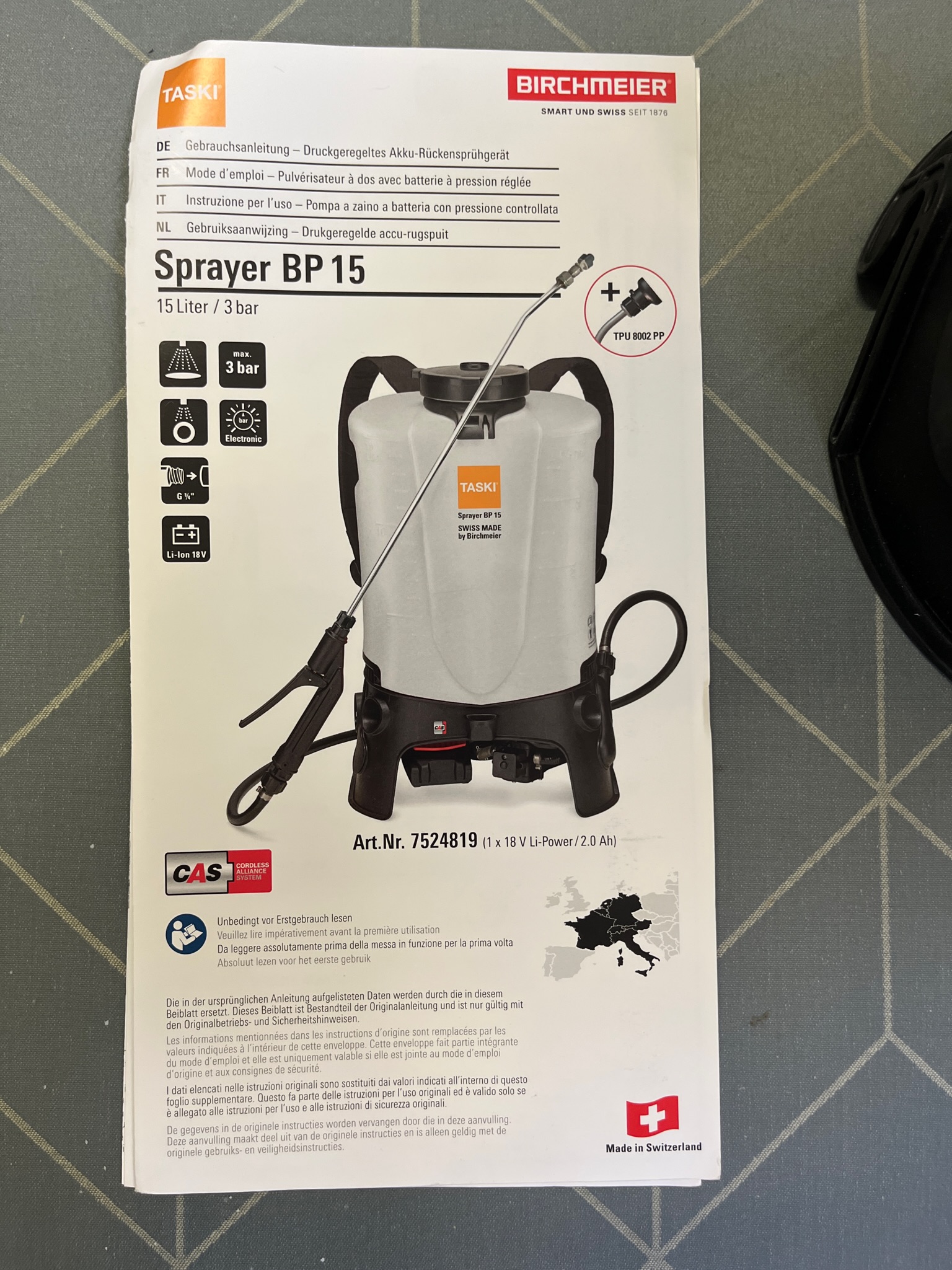 SELT / SOLD Taski úðatæki frá Tandur 7