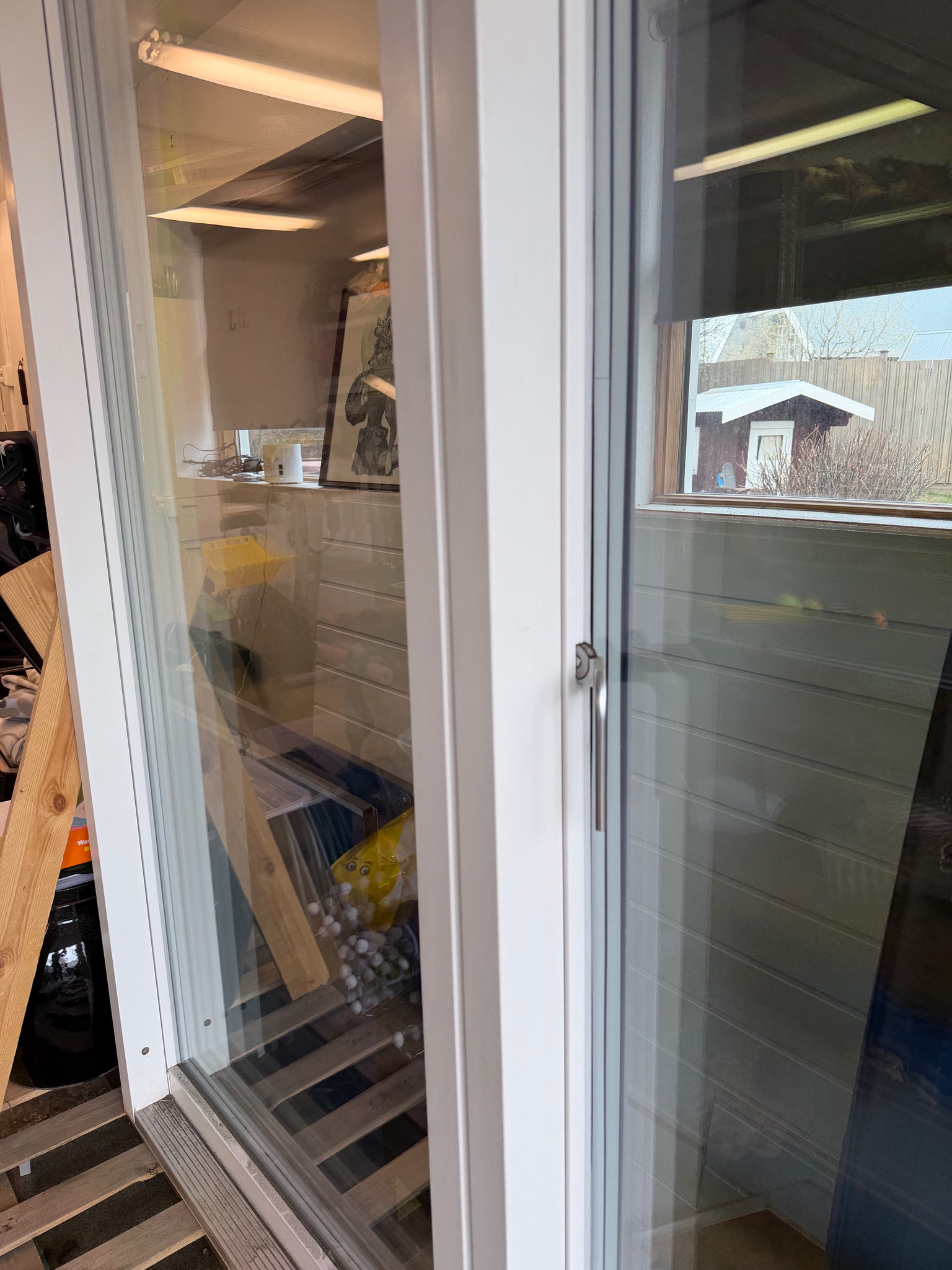SELT / SOLD Velfac ál-tré rennihurð frá Húsasmiðjunni - Umframefni/Ónotað 3