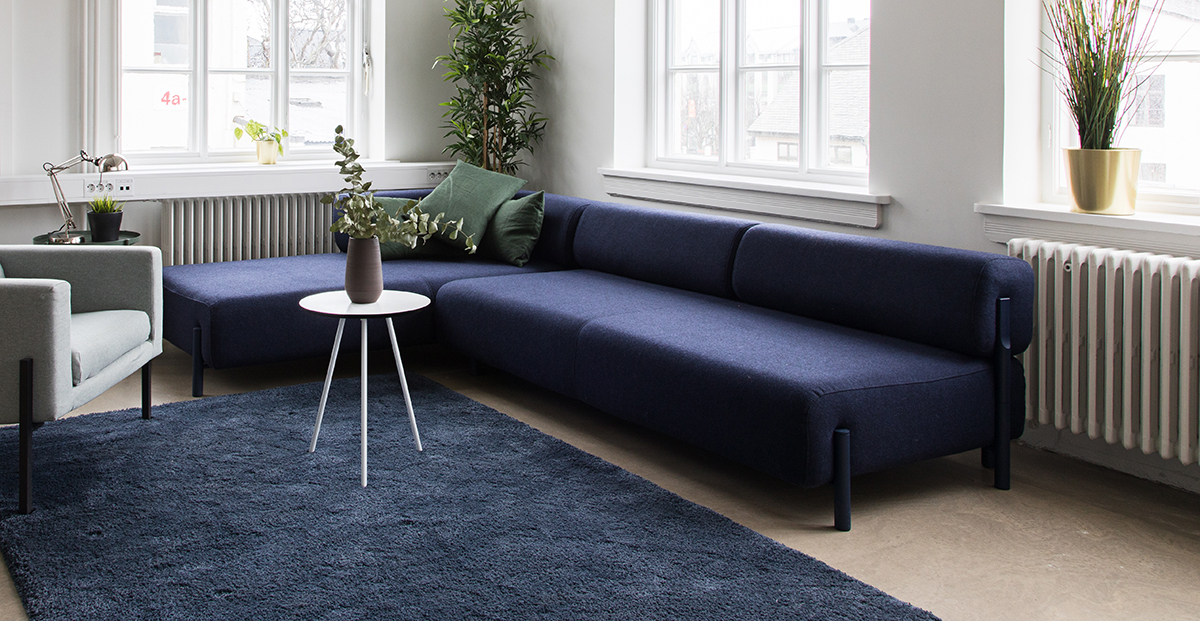 SELT / SOLD Flottur og vandaður Lounge sófi 6 til 8 manna