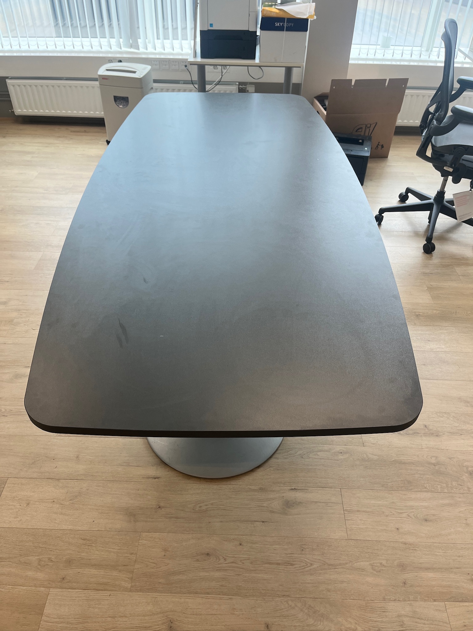 SELT / SOLD Fundarborð svart - 240 x 110 sm. - 6 til 8 manna 2
