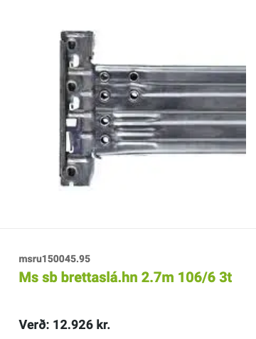 SELT / SOLD Brettarekkar, 10 bil - H190-240xB270xD100sm 3