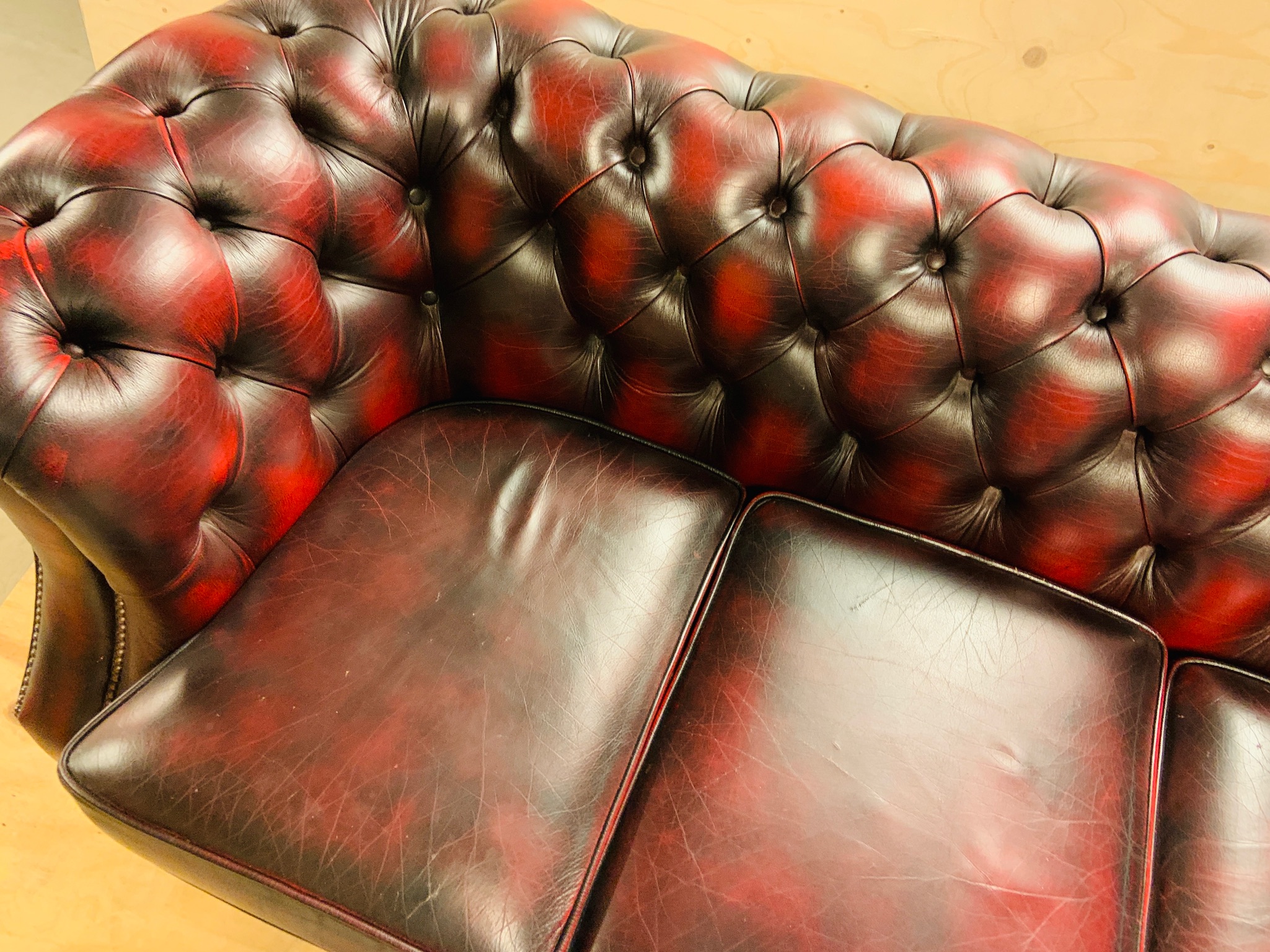 SELT / SOLD-Chesterfield sófasett 3+1+1 7