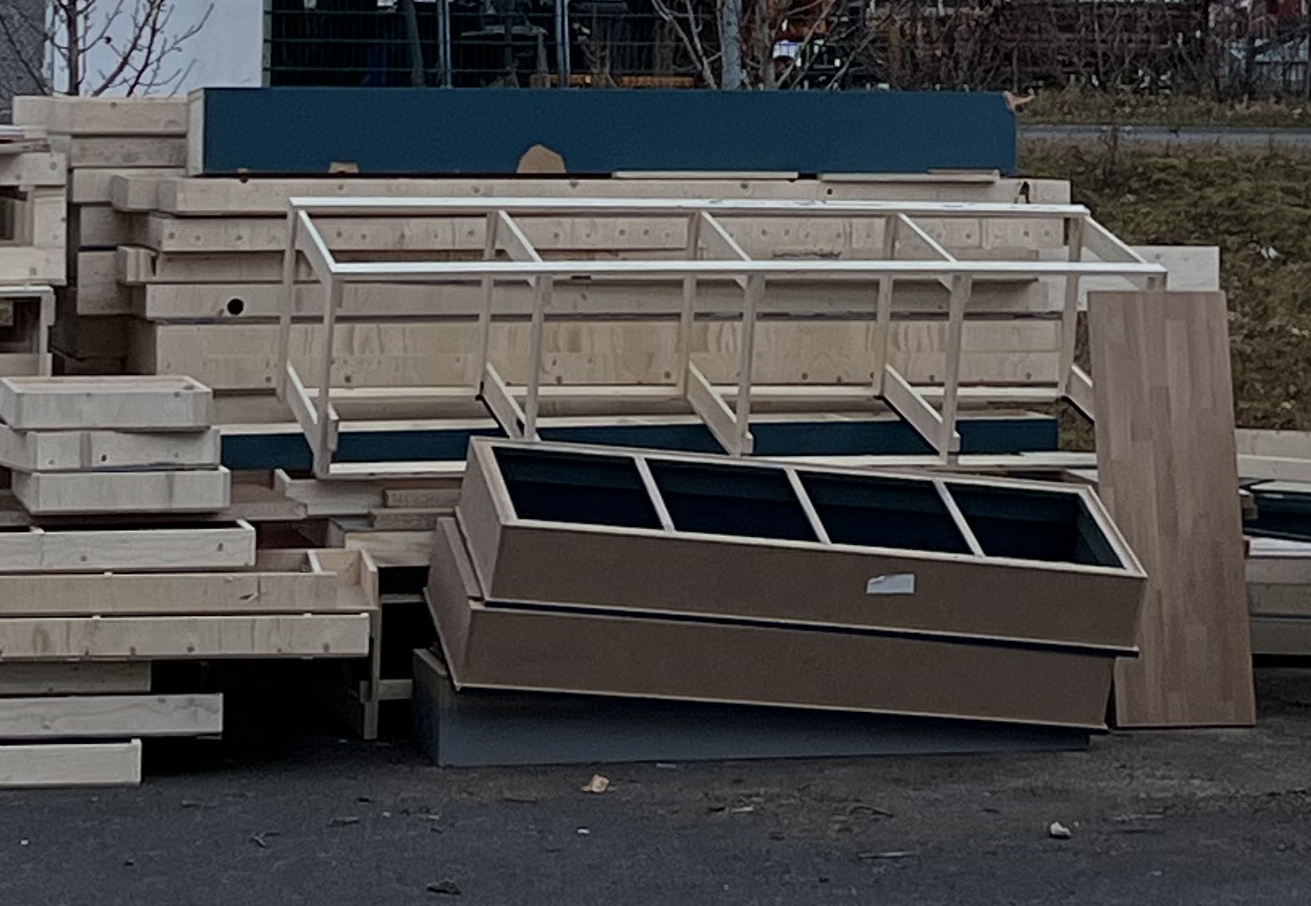 SELT / SOLD - Milliveggir -MDF - 40-50 stk. 3