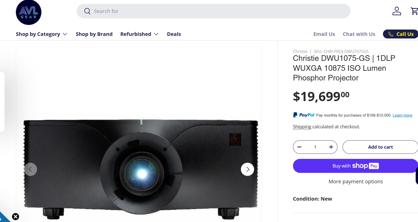 SELT / SOLD - Christie DWU1075-GS Projector - bíóskjávarpi skjávarpi 2