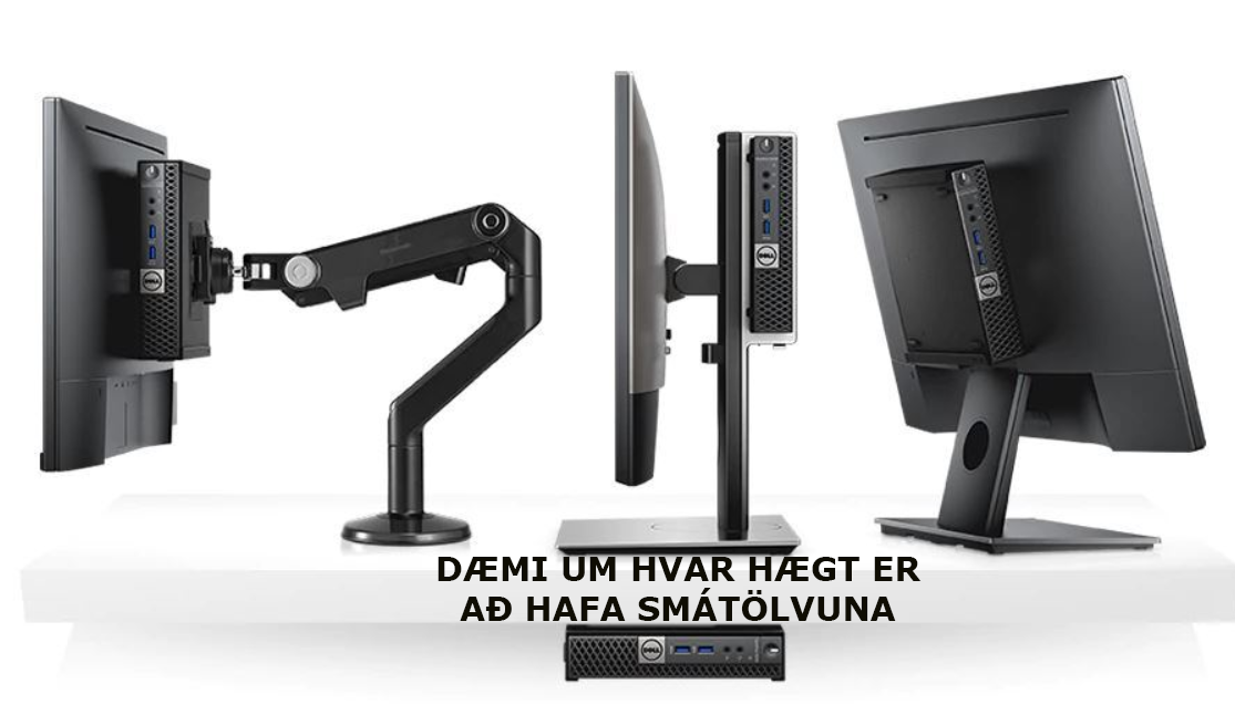 SELT / SOLD Dell Optiplex 5050 Micro, borðtölva 2