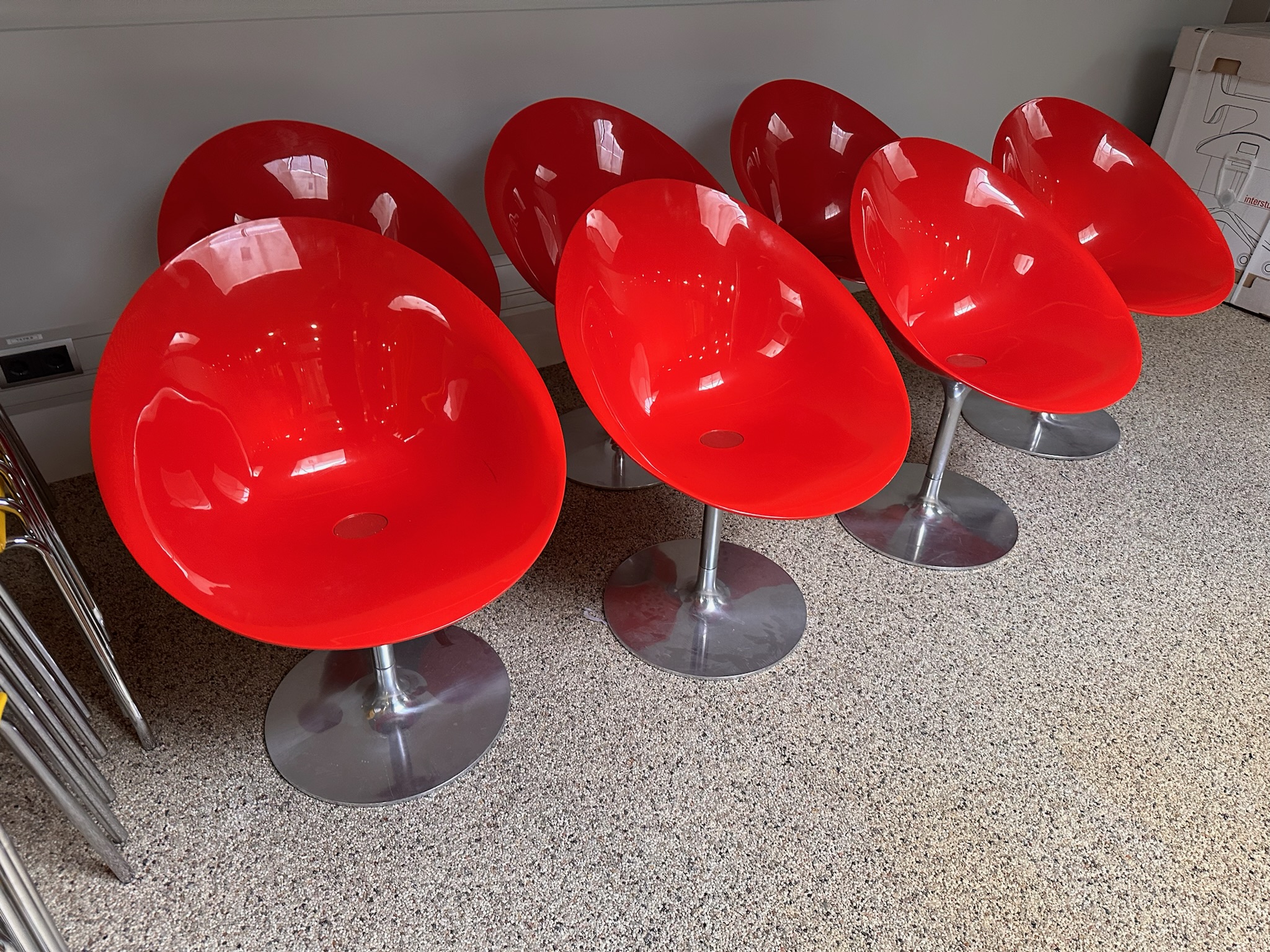 SELT / SOLD Kartell snúningsstóll / hönnunarstóll (6 stk.) 13