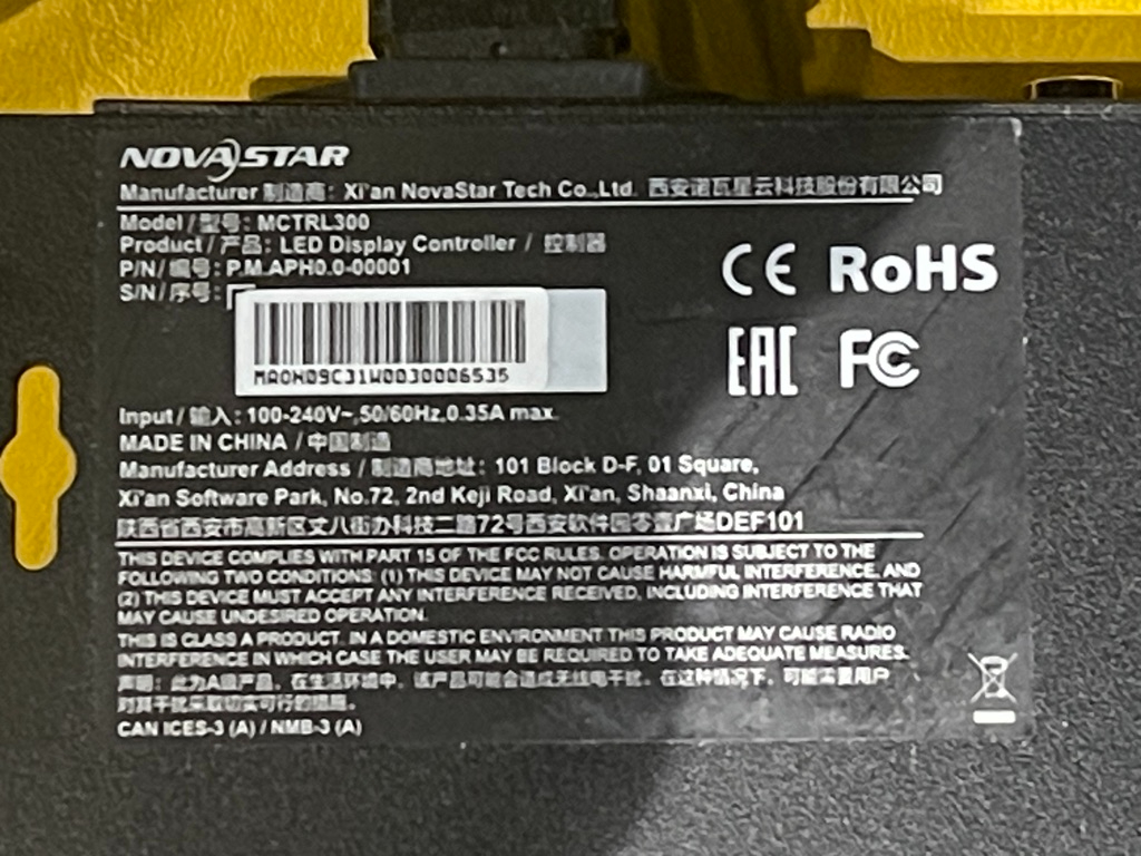 SELT / SOLD Rimla LED skilti gegnsætt H180 x 200 sm 15