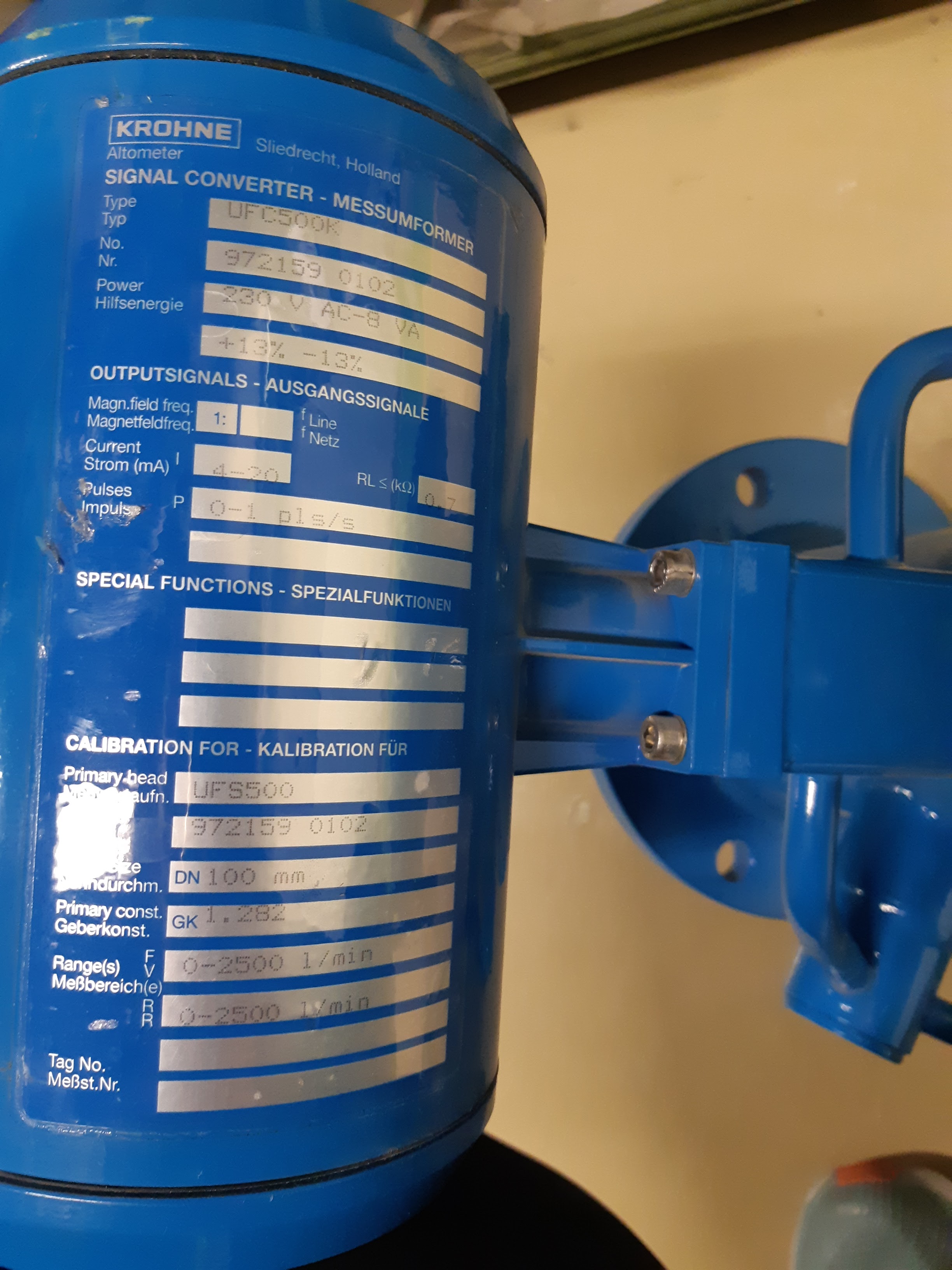 SELT / SOLD KROHNE vatnsflæðimælir - ultrasonic - ónotað 2