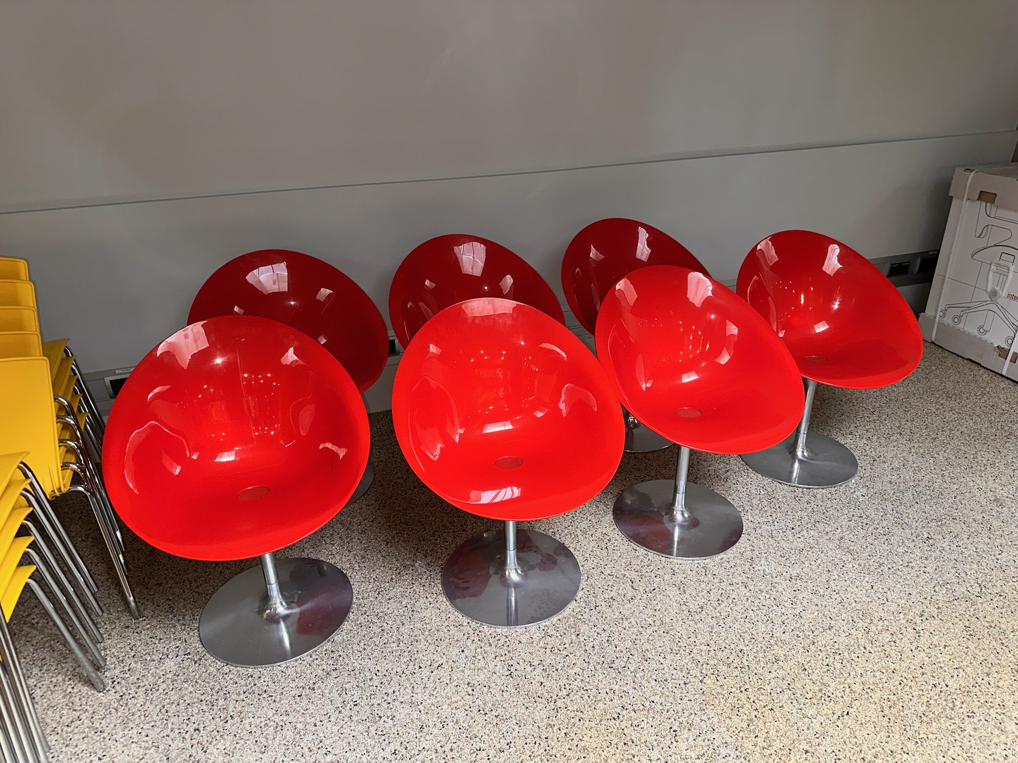 SELT / SOLD Kartell snúningsstóll / hönnunarstóll (6 stk.) 10