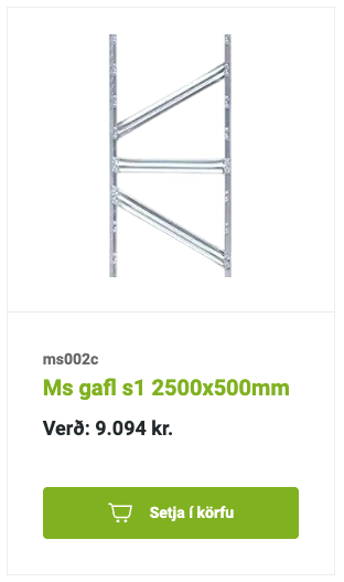 SELT / SOLD MS hillurekkar frá Rými 4