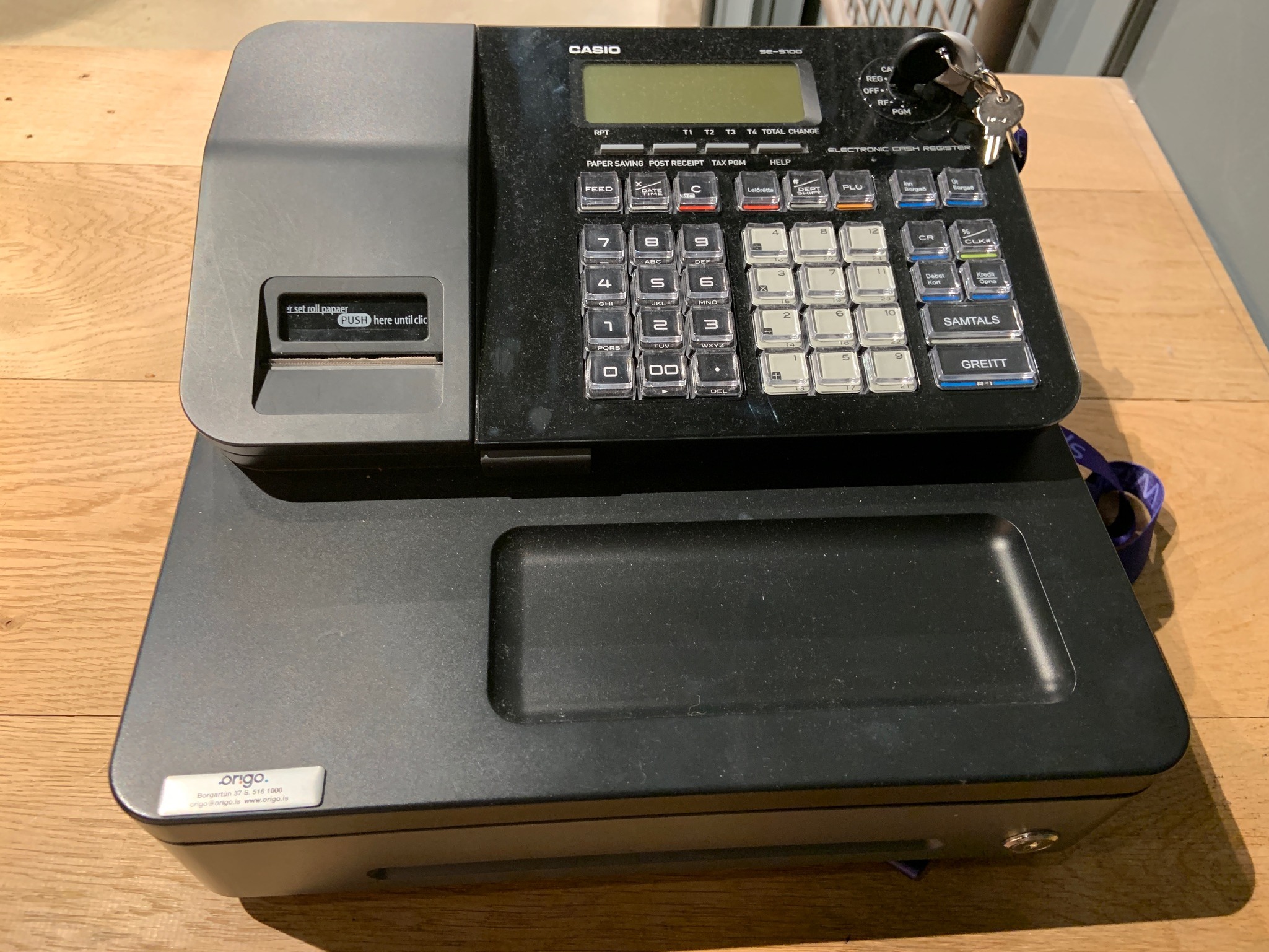 SELT / SOLD-Casio verslunarkassi