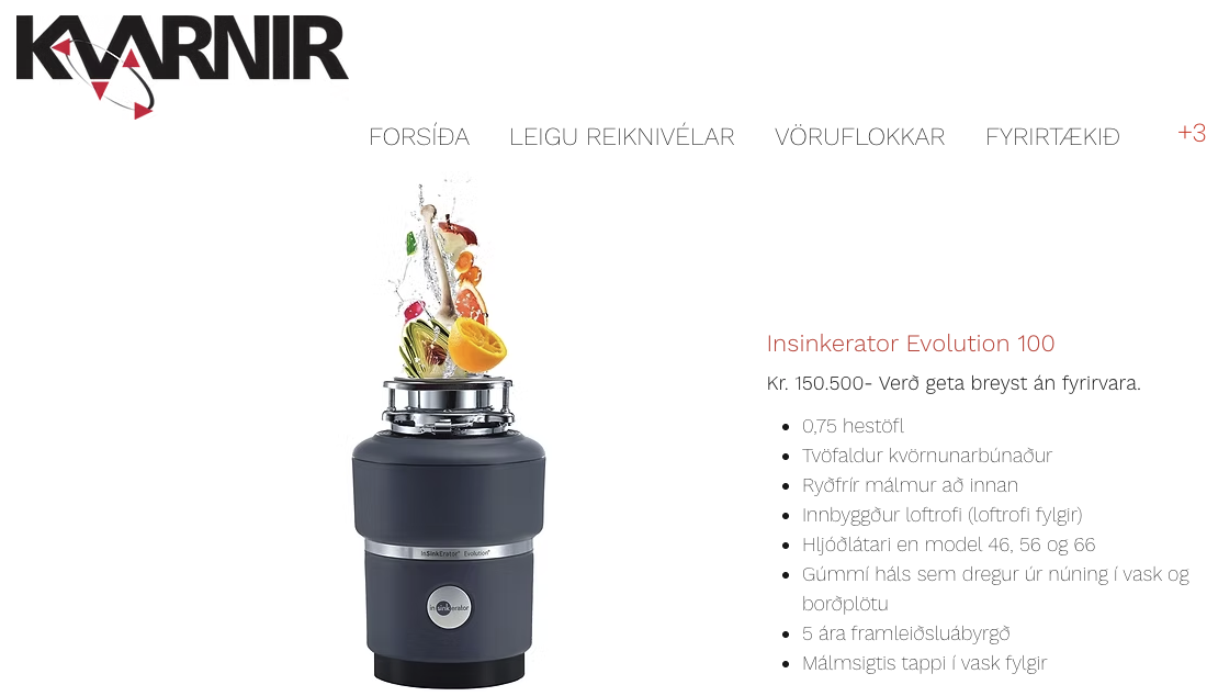 Stálborð m/vaski, blöndunartæki B200sm. 10