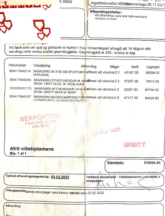 Selt - Sold - Sturtuklefi - ónotaður frá Bauhaus 90*90 2