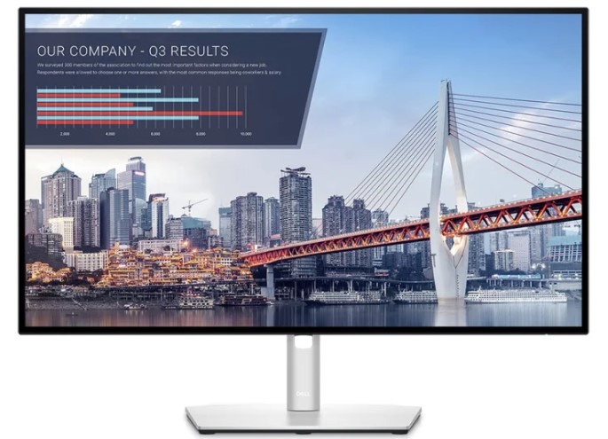 SELT / SOLD Dell UltraSharp QHD tölvuskjáir á Roline armi, 27'' 2