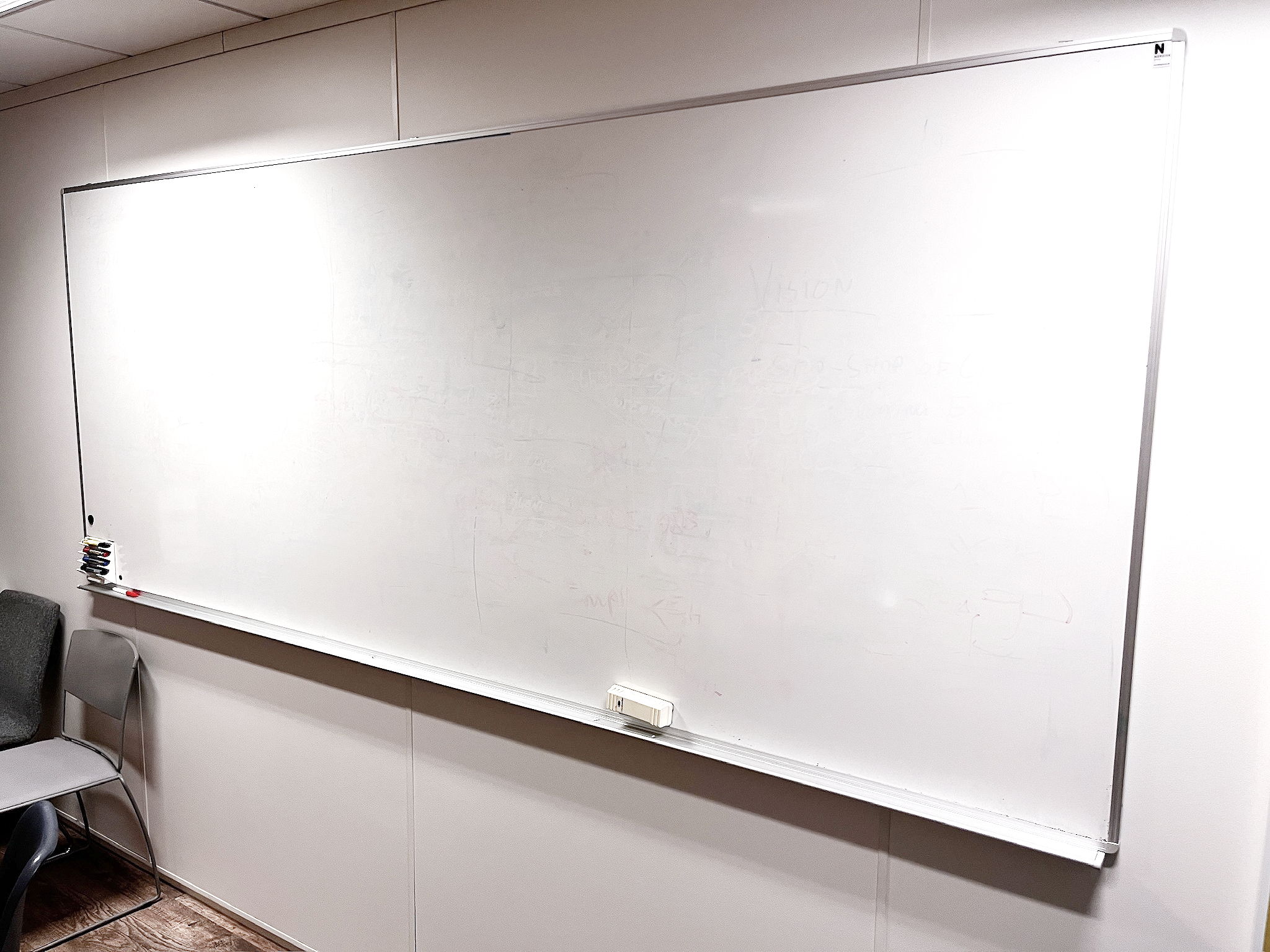 SELT / SOLD Nordisk tússtafla, B300 x H120 sm.