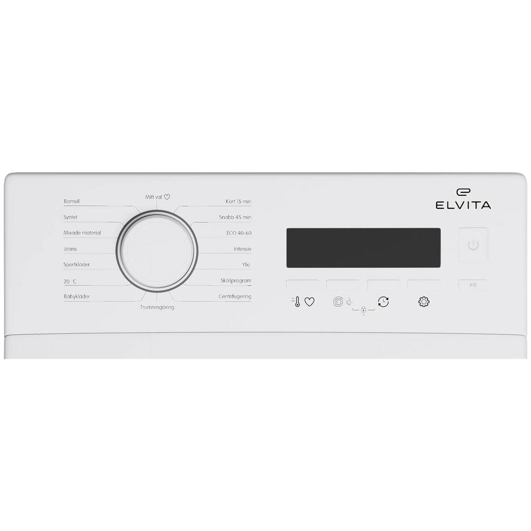 SELT / SOLD Topp-opnaleg þvottavél frá Elvita, H85xB40xD60 sm. 5