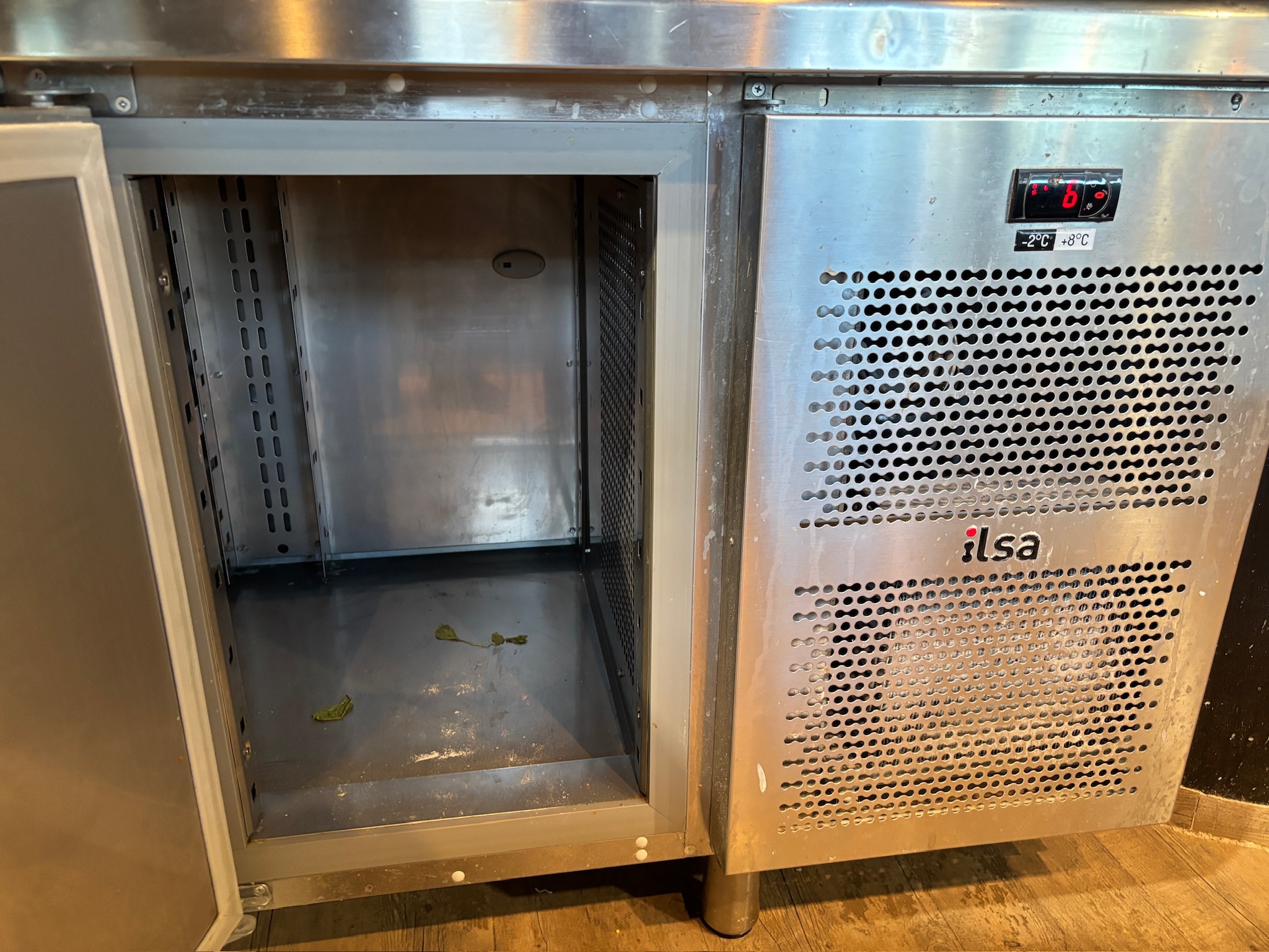 SELT / SOLD Samlokuborð Prep Counter kæliborð frá ilsa L180 x D70 x H85 7